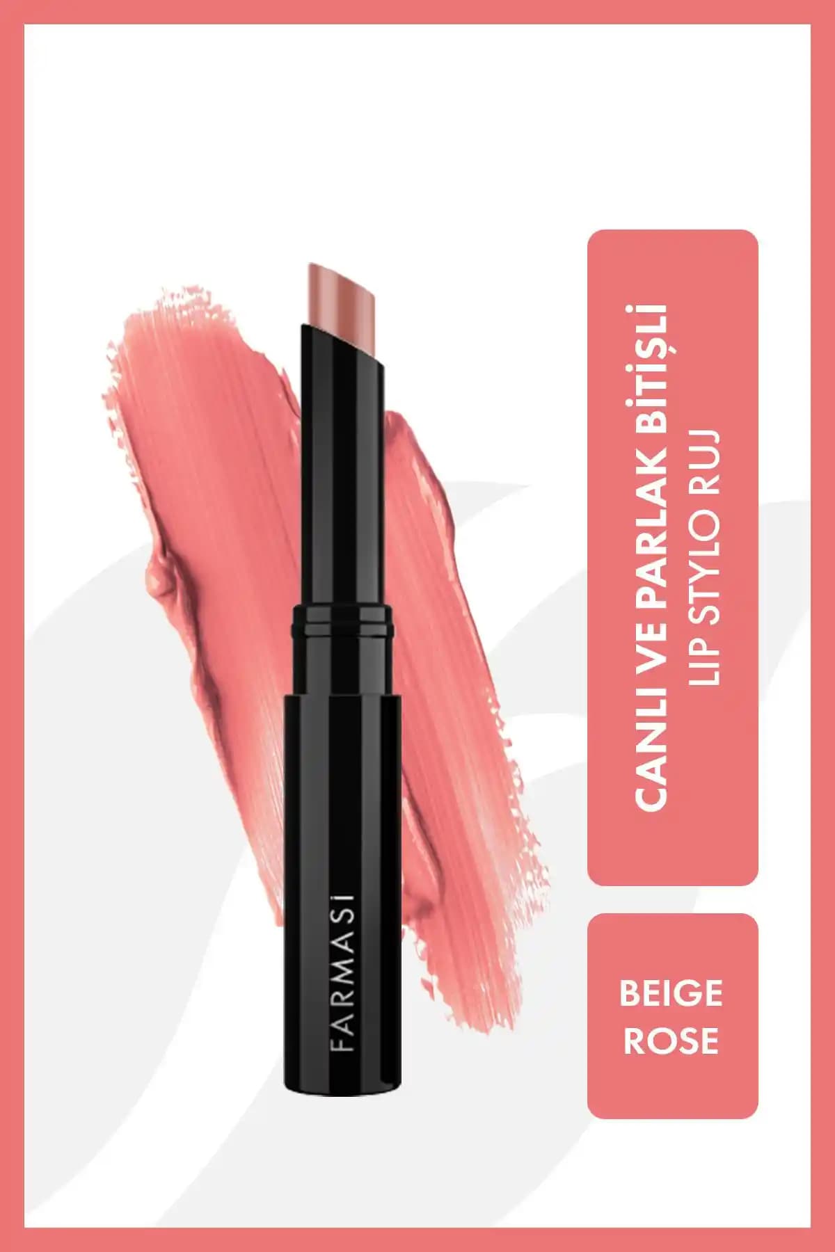 Farmasi Lip Stylo Ruj Beige Rose: Doğal ve Şık Dudaklar İçin Günlük Kullanım Rujları