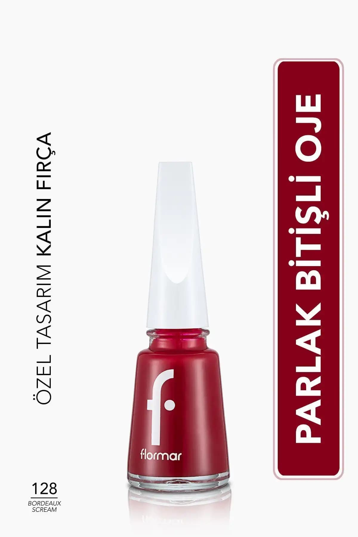 Flormar Bordeaux Scream Oje: Yüksek Pigmentasyon ve Uzun Süre Dayanıklılık Sağlayan Parlak Renkli Oje