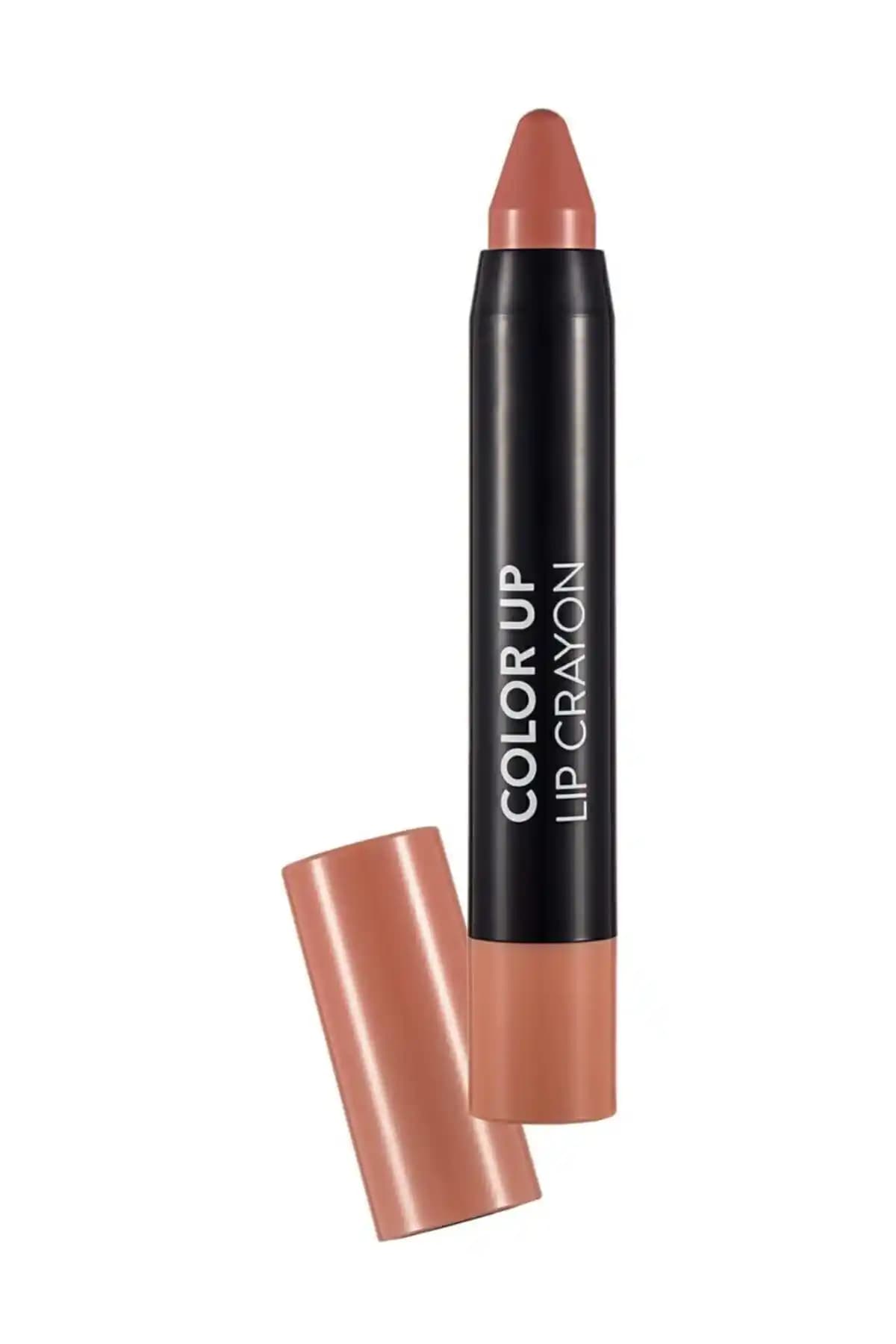 Flormar Color Up Lip Crayon Serisi Karşılaştırması Nude Pembe ve Somon Rengi
