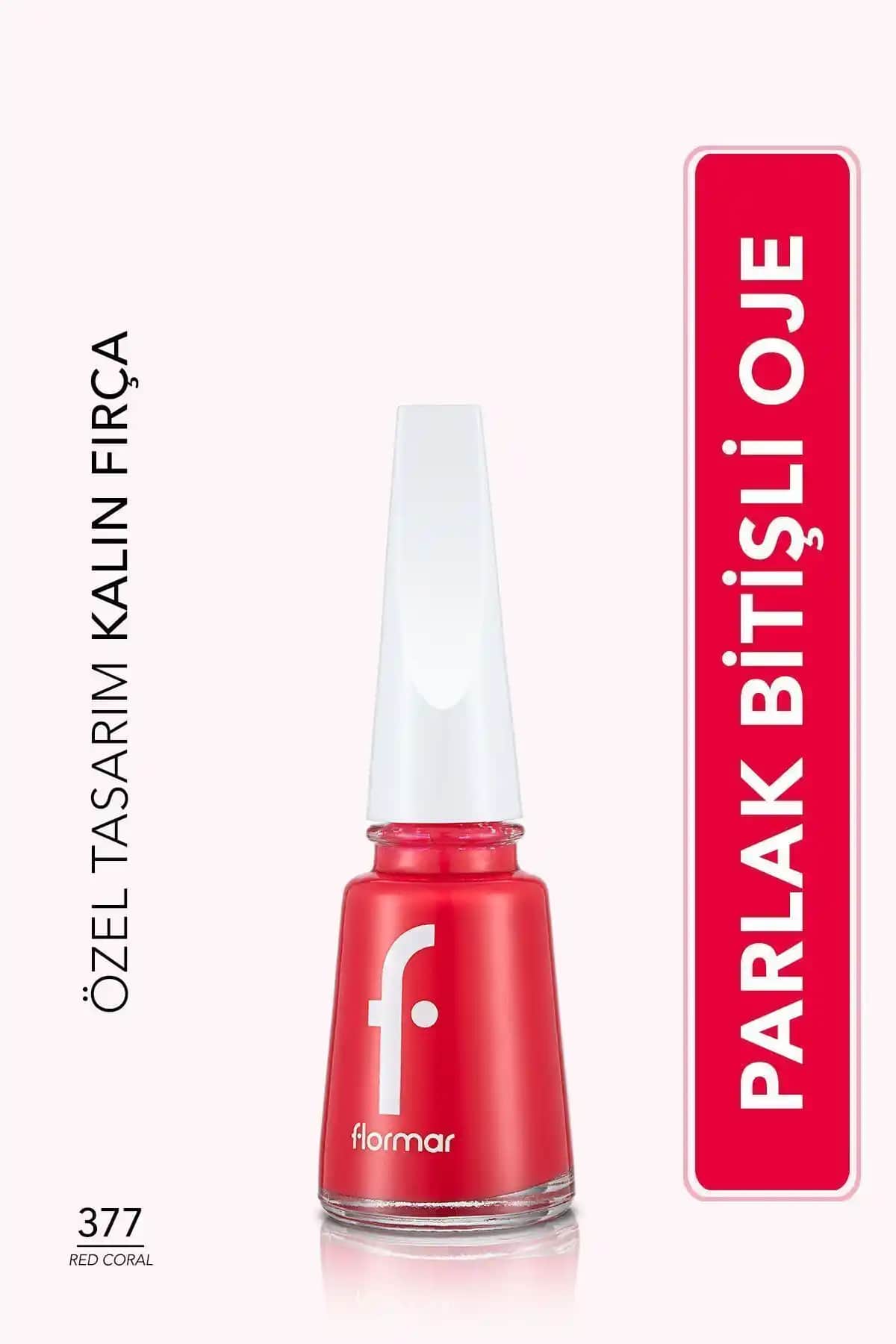 Flormar Fne-377 Red Coral Yüksek Pigmentli Parlak Kırmızı Oje
