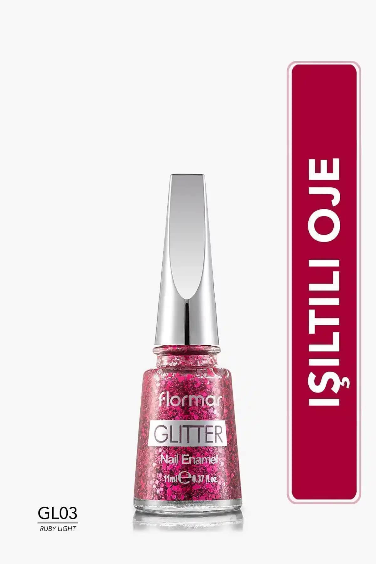 Flormar Glitter Nail Enamel Gl03 Ruby Light: Parlak ve Işıltılı Tırnaklar İçin Uygun Oje Seçeneği