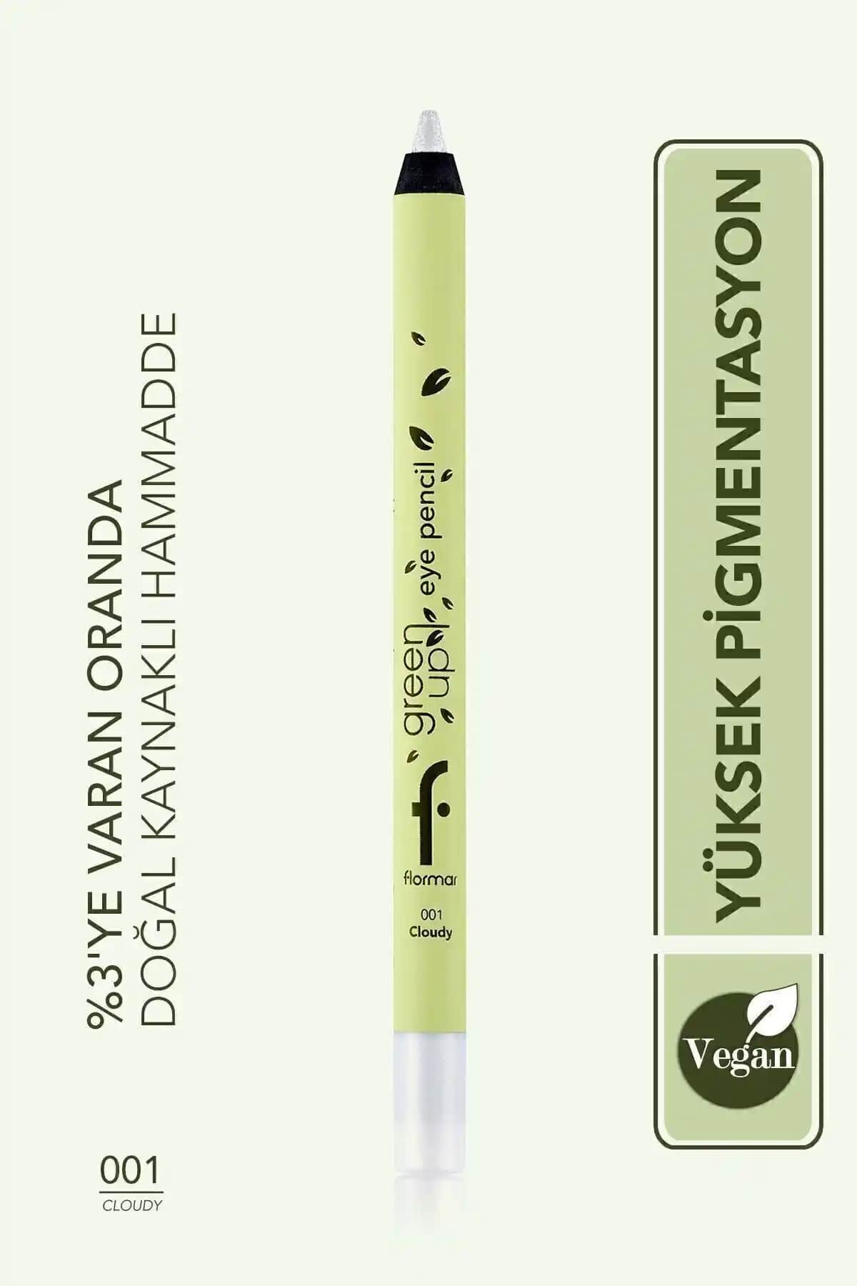 Flormar Green Up Vegan Göz Kalemi Yüksek Pigmentasyon ve Uzun Süre Kalıcılık Sağlar