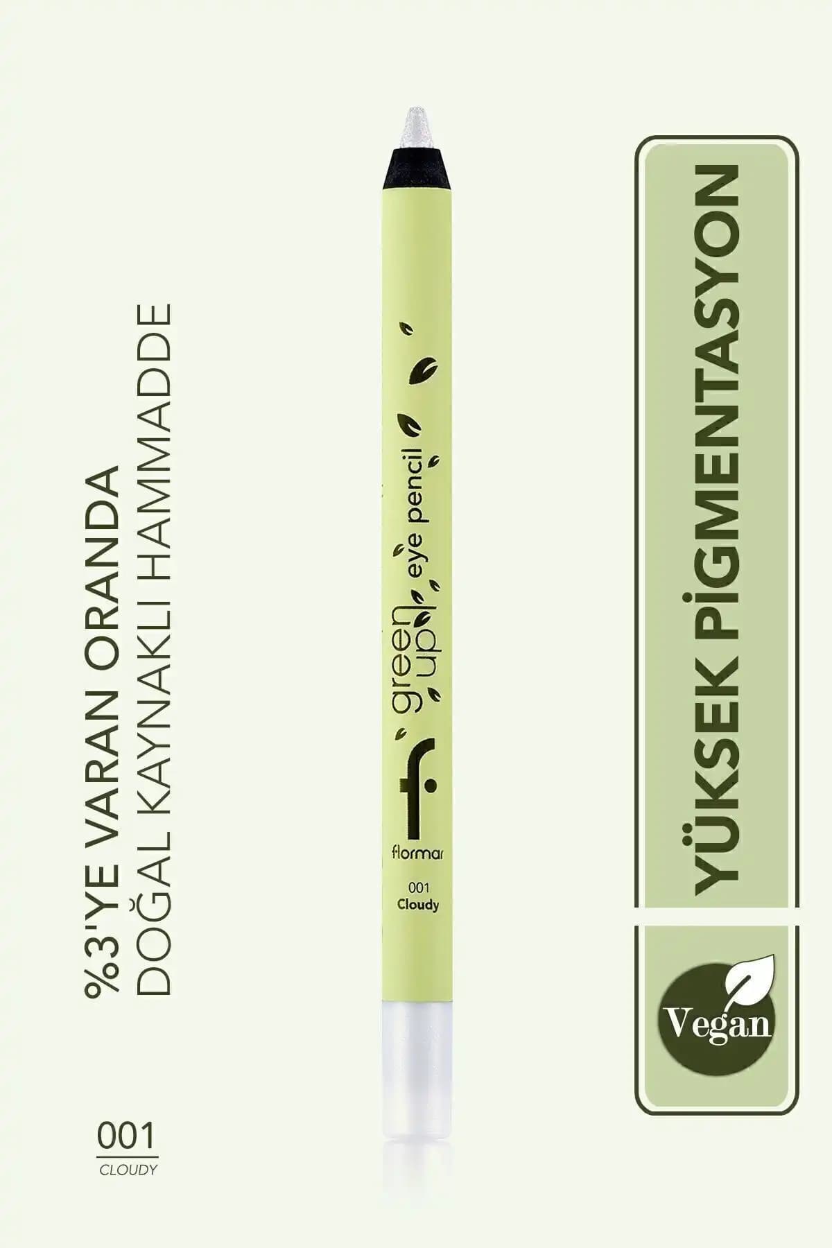 Flormar Green Up Vegan Göz Kalemi Yüksek Pigmentasyon ve Uzun Süre Kalıcılık Sağlar