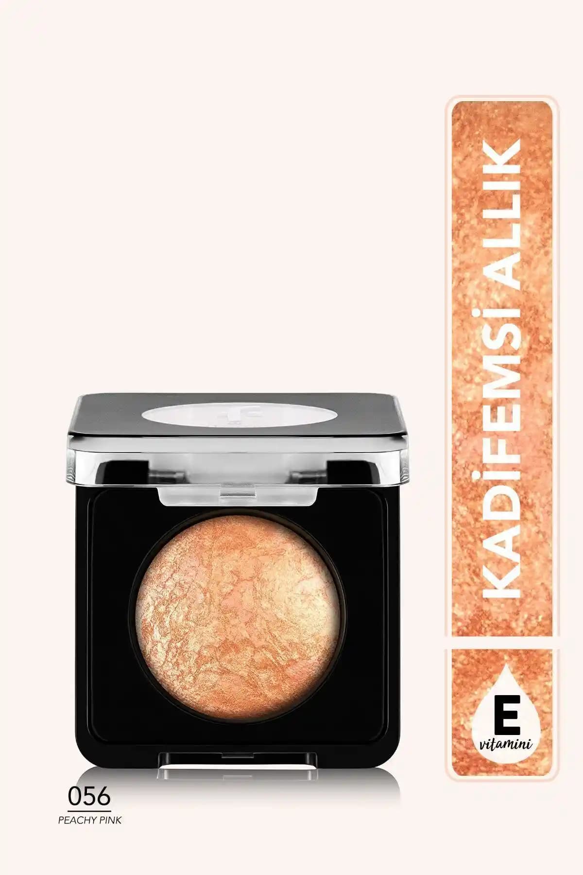 Flormar Işıltılı Fırınlanmış Allık 056 Peachy Pink Doğal ve Parlak Görünüm Sunar