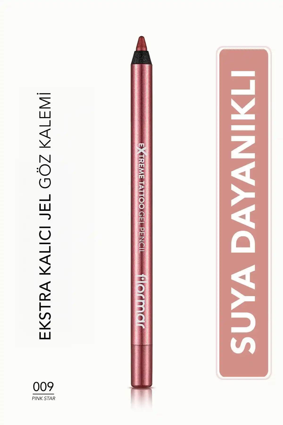 Flormar Işıltılı Kalıcı Göz Kalemi Pembe 009 Pink Star Uzun Süre Dayanan Makyaj Ürünü