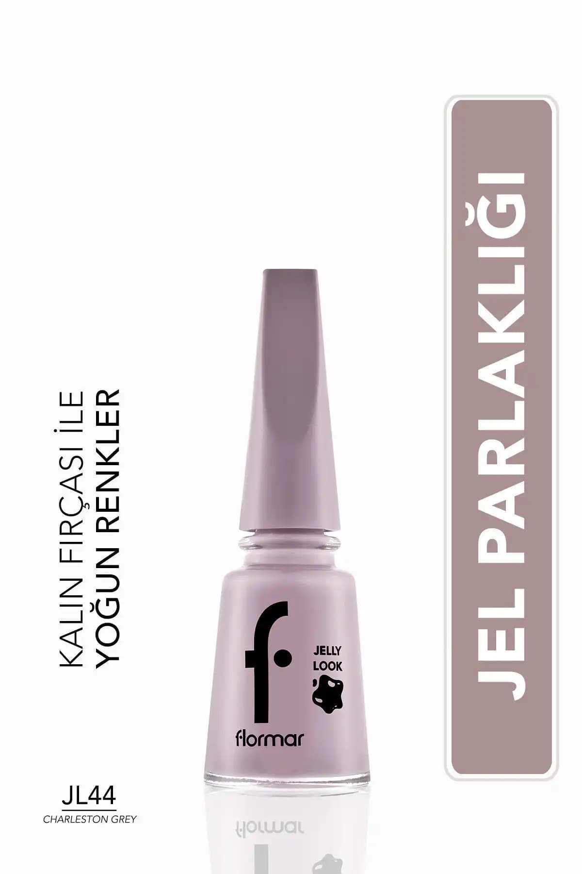 Flormar Jel Görünümlü Parlak Oje ve Charleston Grey Karşılaştırması 2
