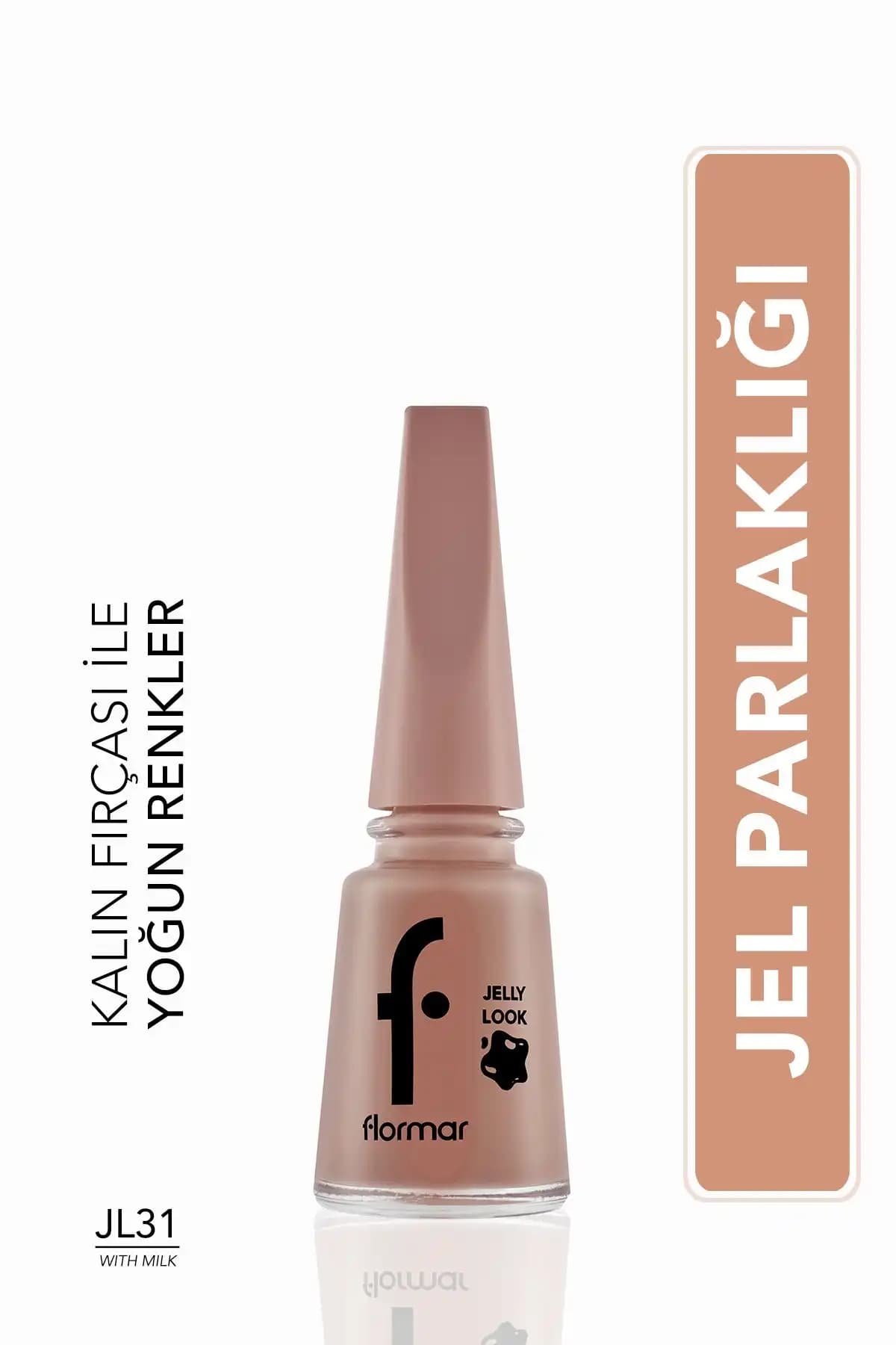Flormar Jelly Look Coffee With Milk 31 Oje: Zarif ve Parlak Tırnak Bakımı için Uygun