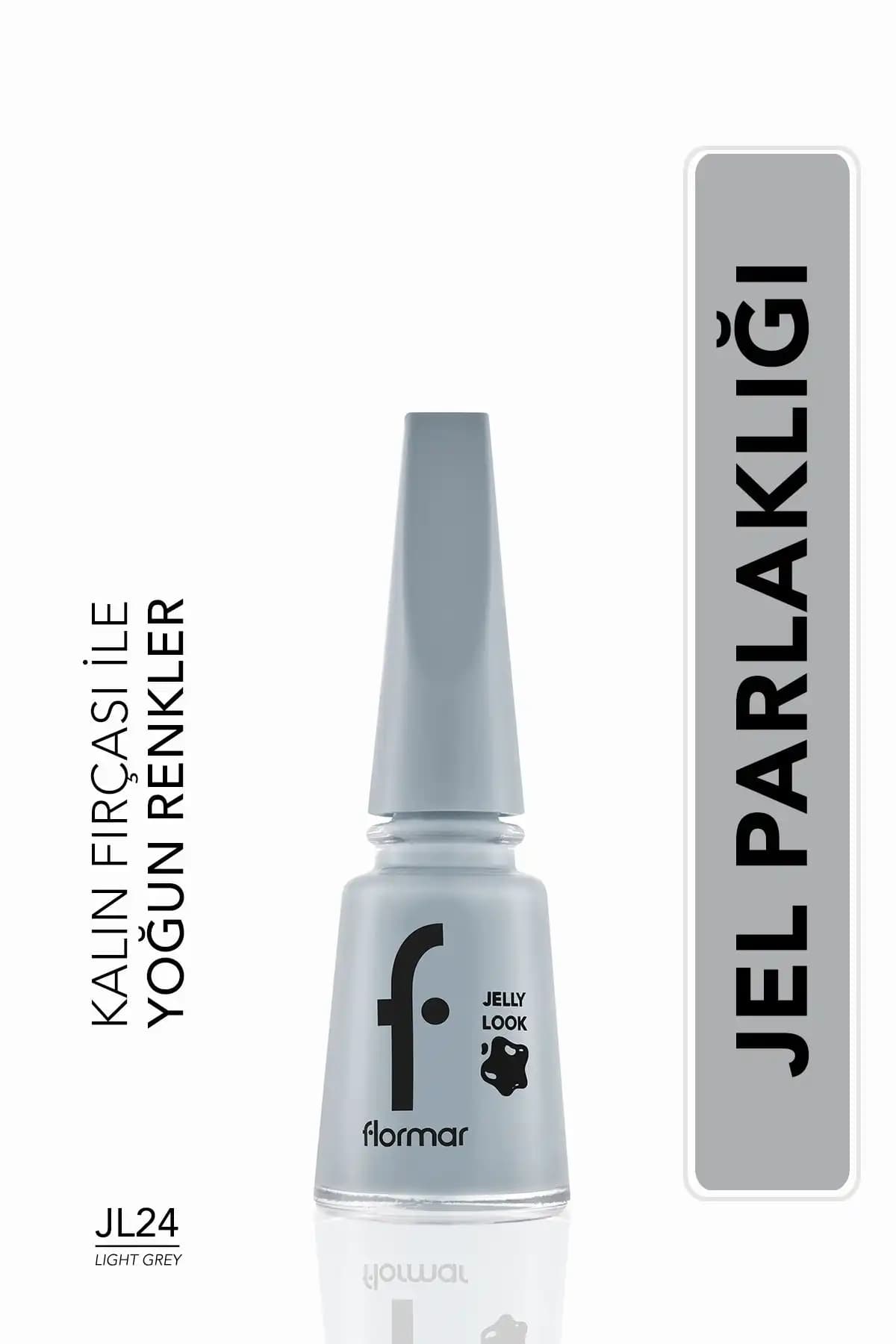 Flormar Jelly Look Light Grey Oje: Yüksek Parlaklık ve Şıklık İçin İdeal Seçenek