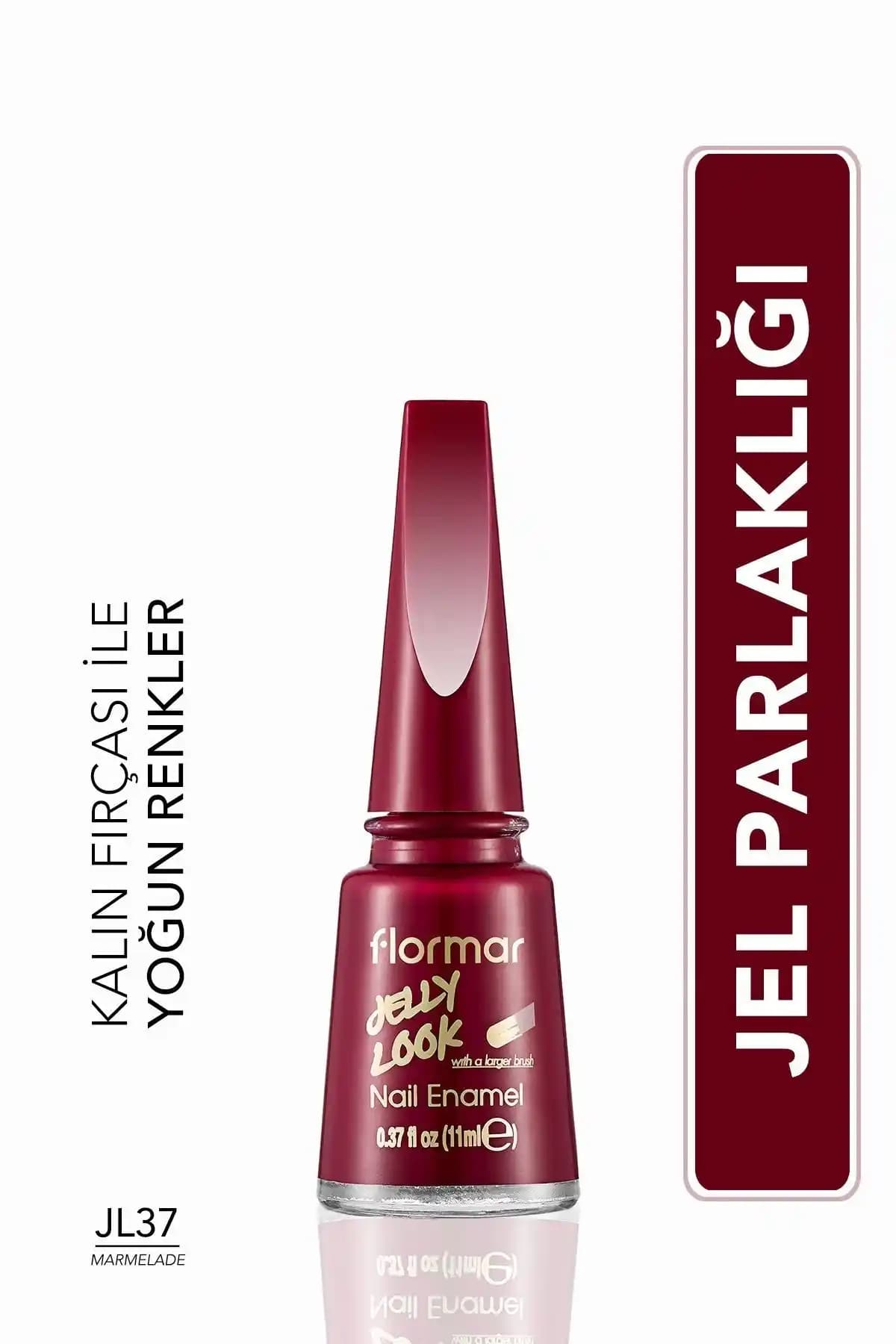 Flormar Jelly Look Nail Enamel Jl37 Marmelade: Parlak ve Canlı Kırmızı Tırnaklar İçin Uygun Oje