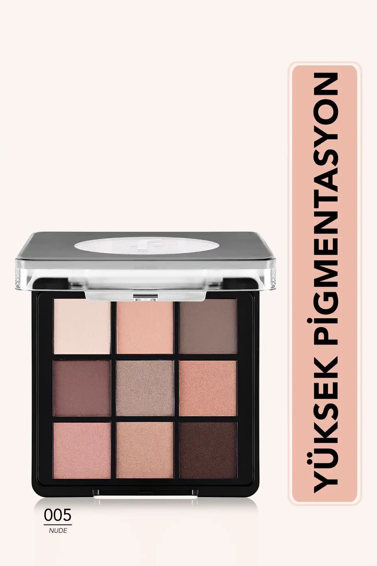 Flormar Mat & Işıltılı Kremsi Far Paleti 005 Nude Dude Göz Makyajı için Çok Yönlü Renk Seçenekleri
