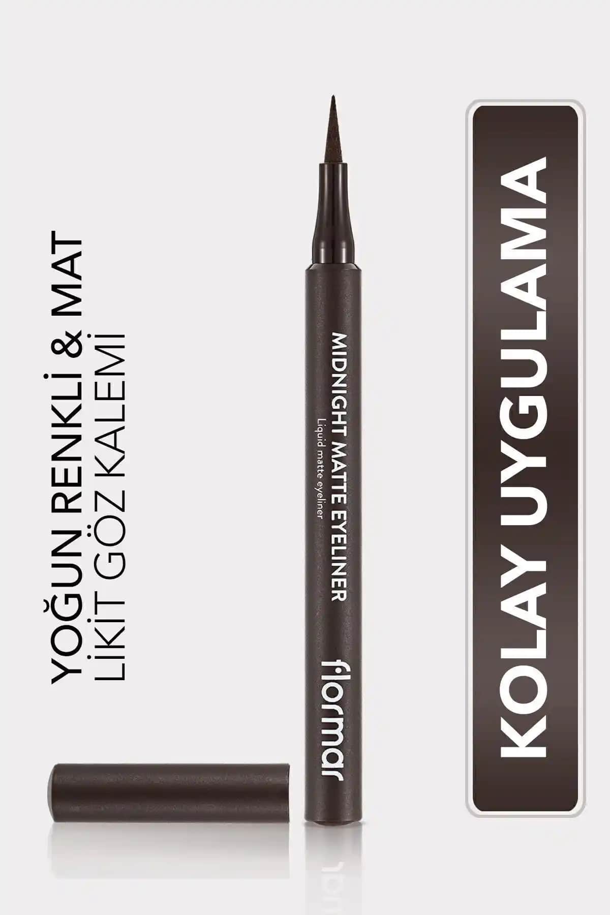 Flormar Mat Likit Kalem Eyeliner ve Suya Dayanıklı Asansörlü Göz Kalemi Karşılaştırması
