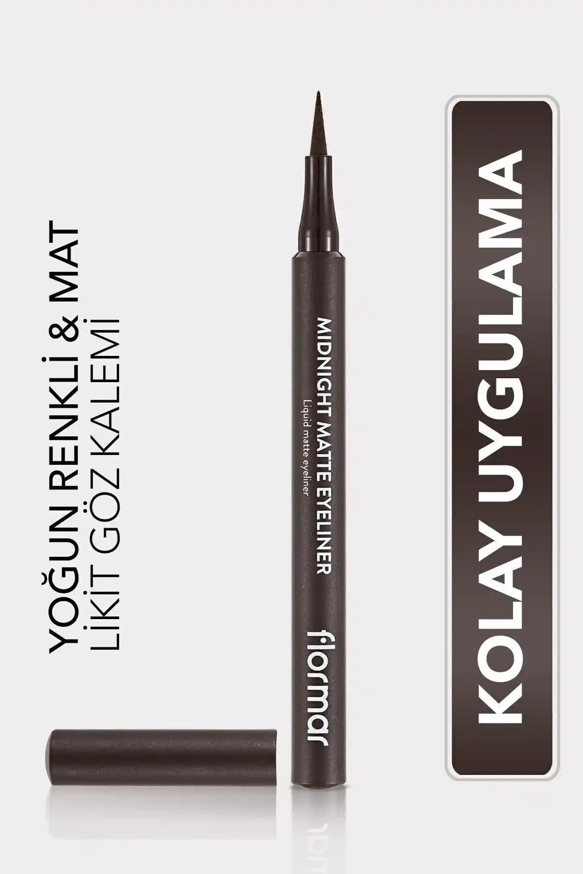 Flormar Mat Likit Kalem ve Maybelline Hyper Precise All Day Eyeliner Karşılaştırması