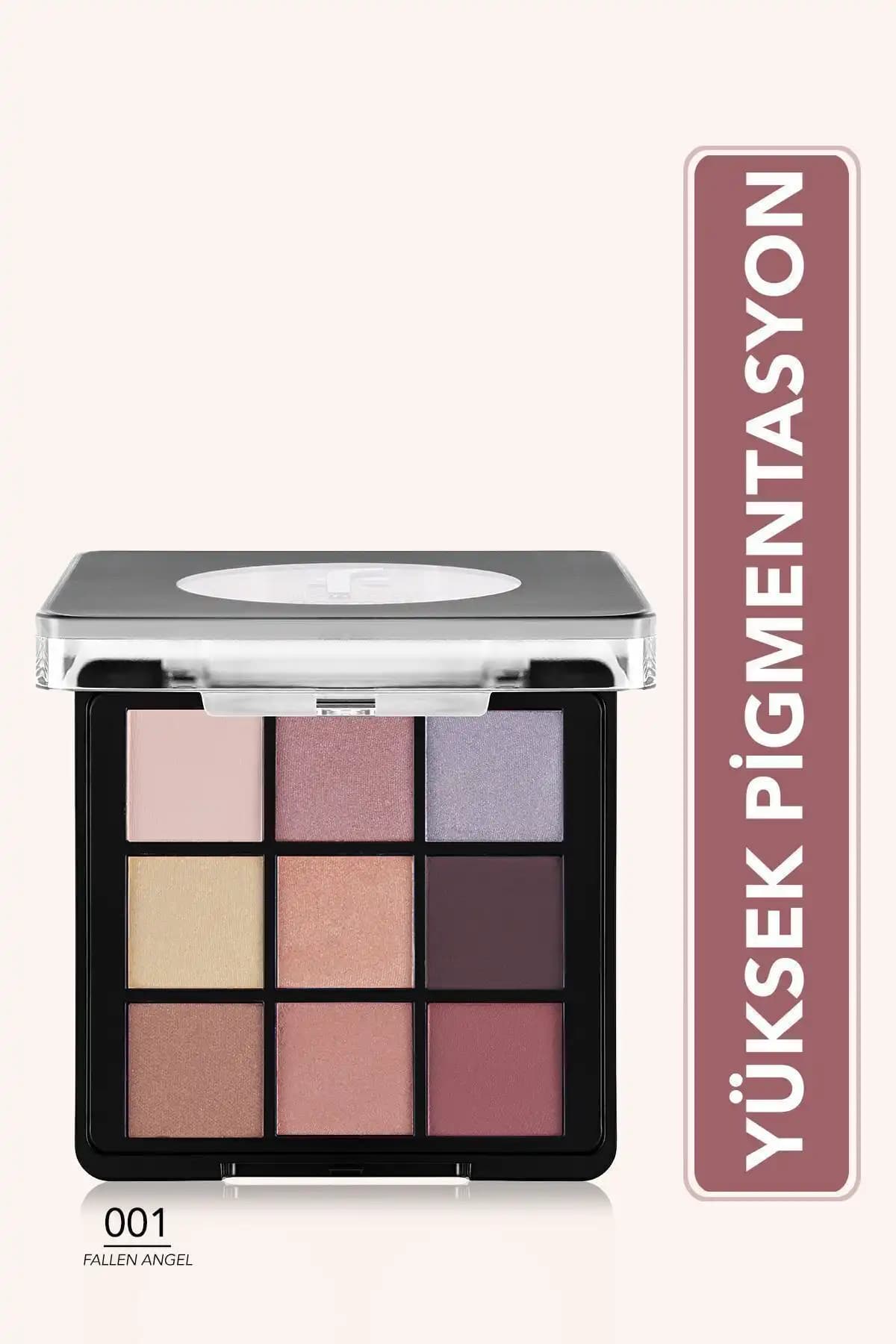 Flormar Mat ve Işıltılı Far Paletleri Karşılaştırması 001 Fallen Angel ve 002 Ready The Party 1