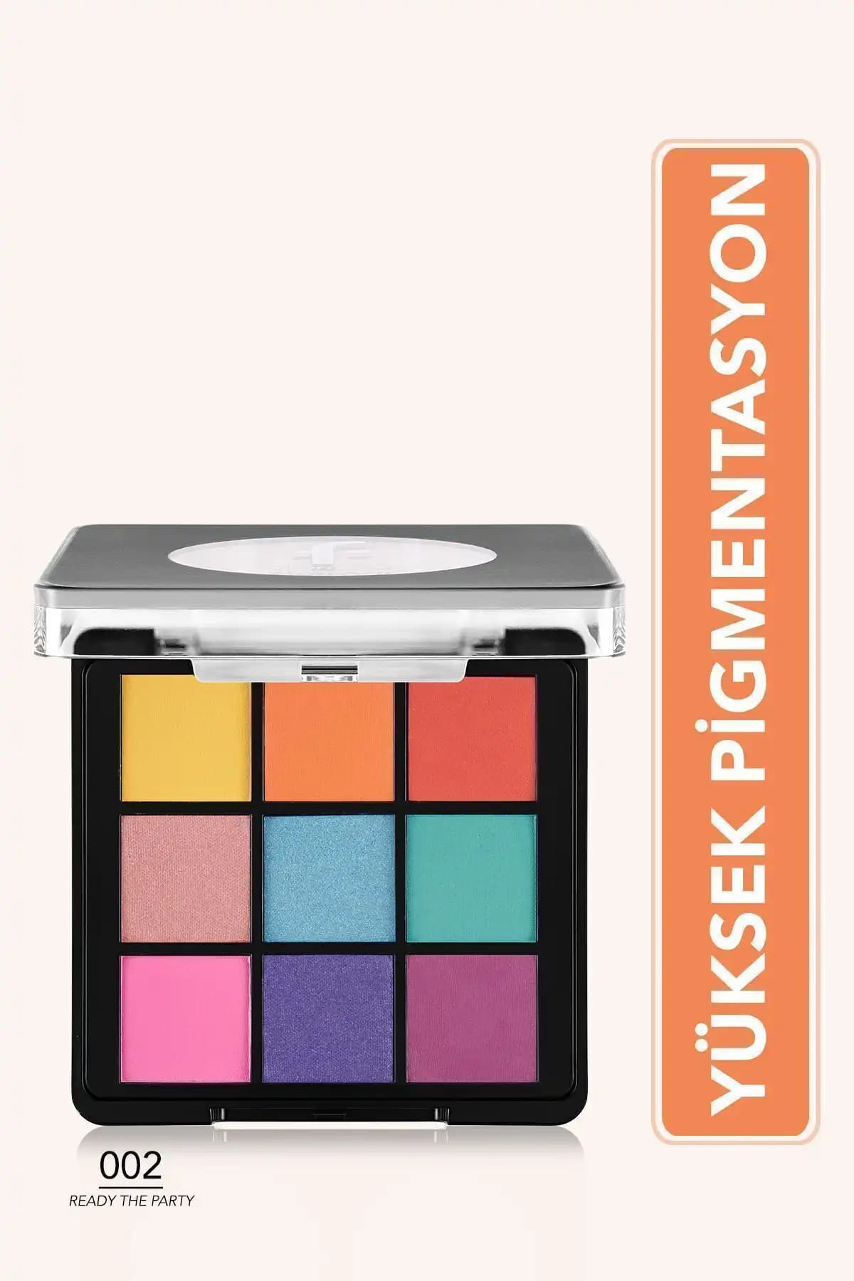 Flormar Mat ve Işıltılı Far Paletleri Karşılaştırması 001 Fallen Angel ve 002 Ready The Party 2