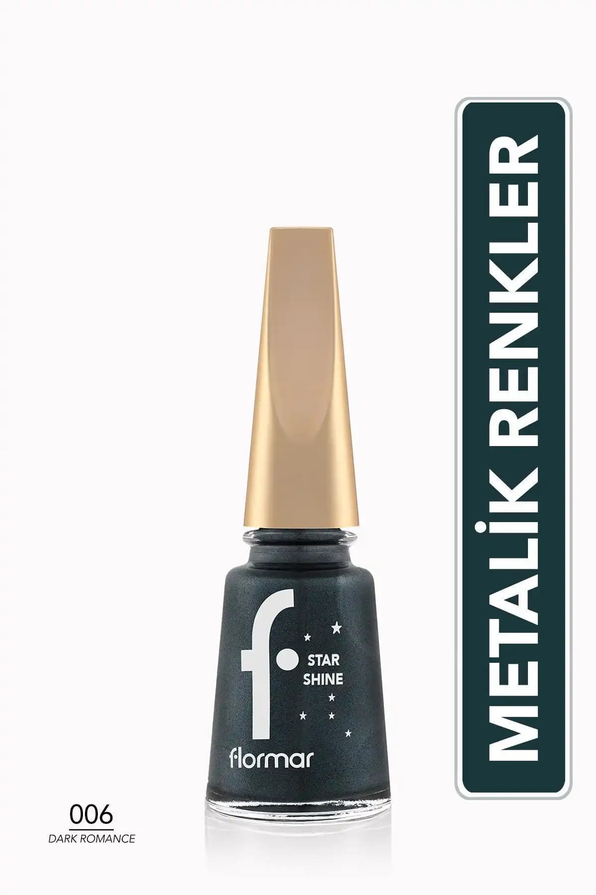 Flormar Metalik Parlak Oje Karşılaştırması: 002 Famous ve 006 Dark Romance 2