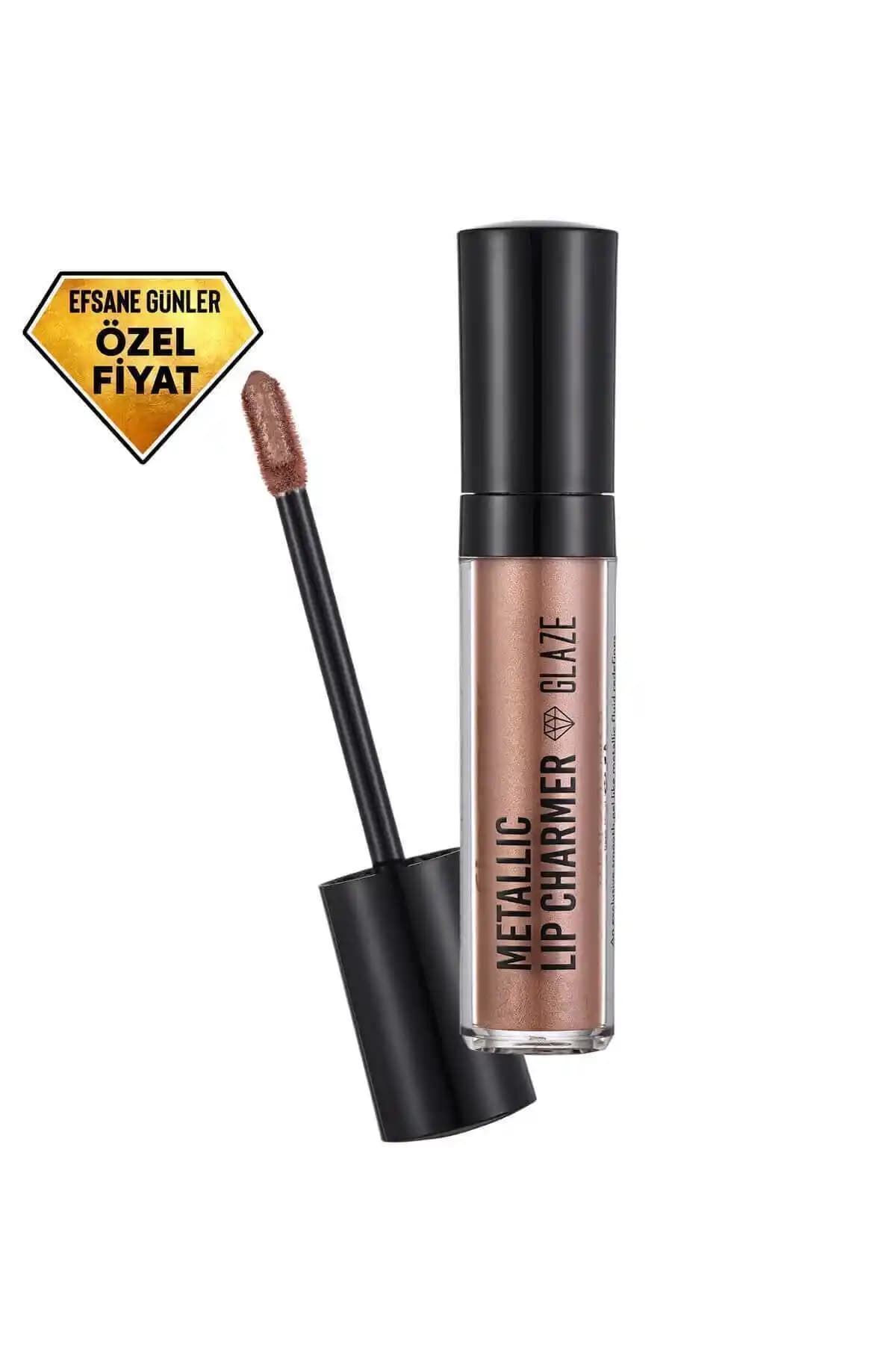 Flormar Metallic Lip Charmer Glaze Sparkling Blush 03 Dudak Parlatıcı ve Modern Görünüm Sağlar