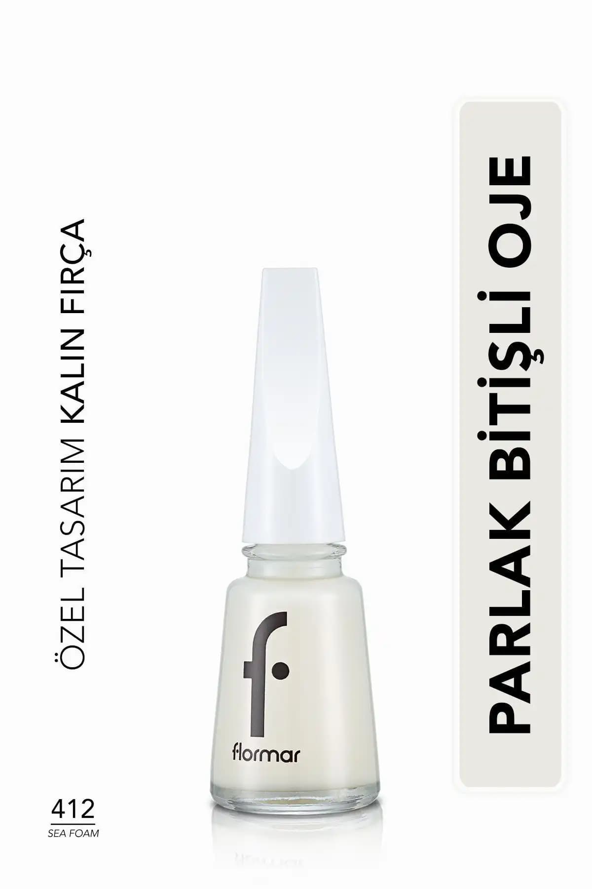 Flormar Parlak Oje 412 Sea Foam Zarif ve Kalıcı Tırnaklar İçin Mükemmel Seçenek