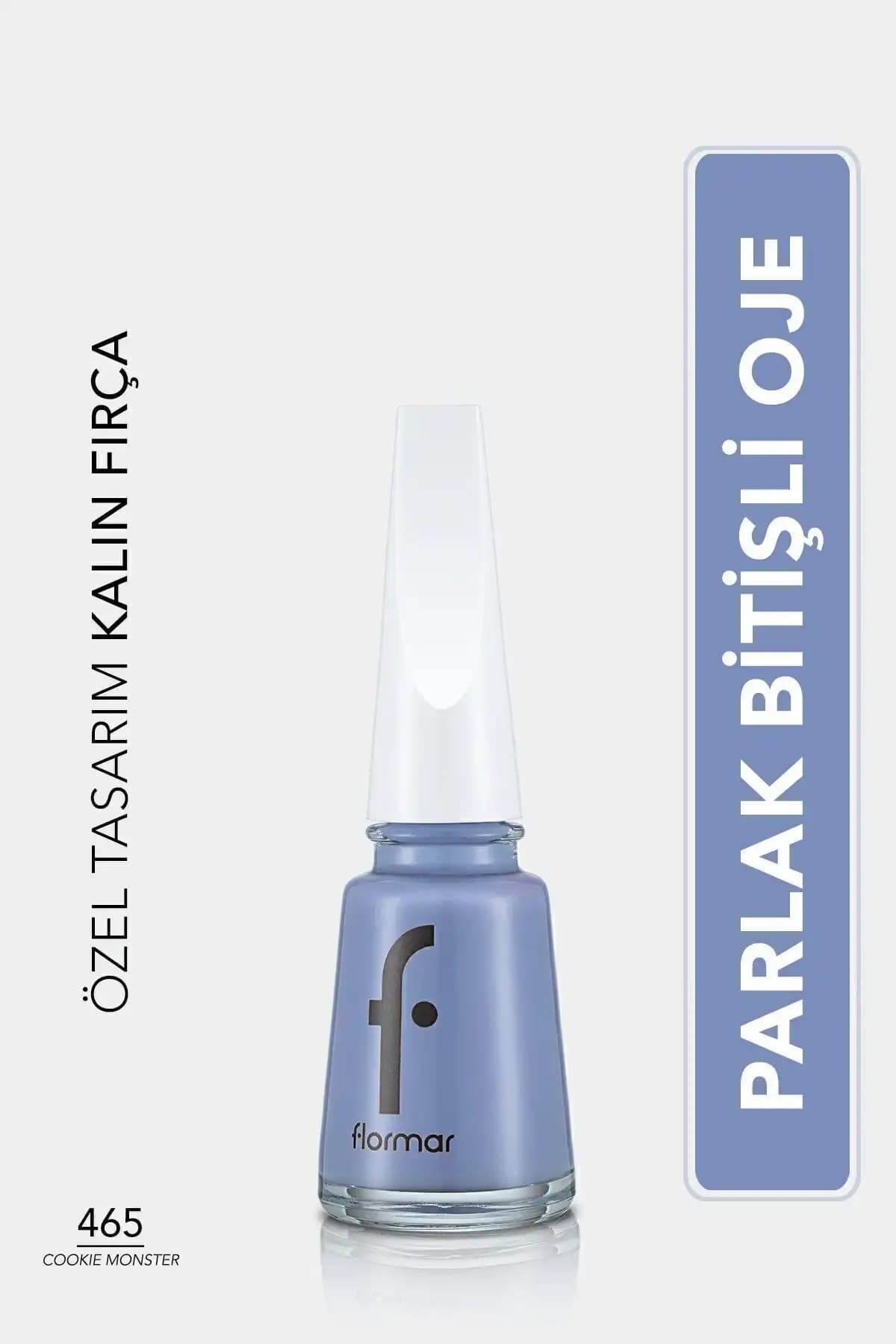 Flormar Parlak Oje Mavi - Yüksek Pigmentasyon ve Uzun Süre Dayanıklılık Sağlayan Oje