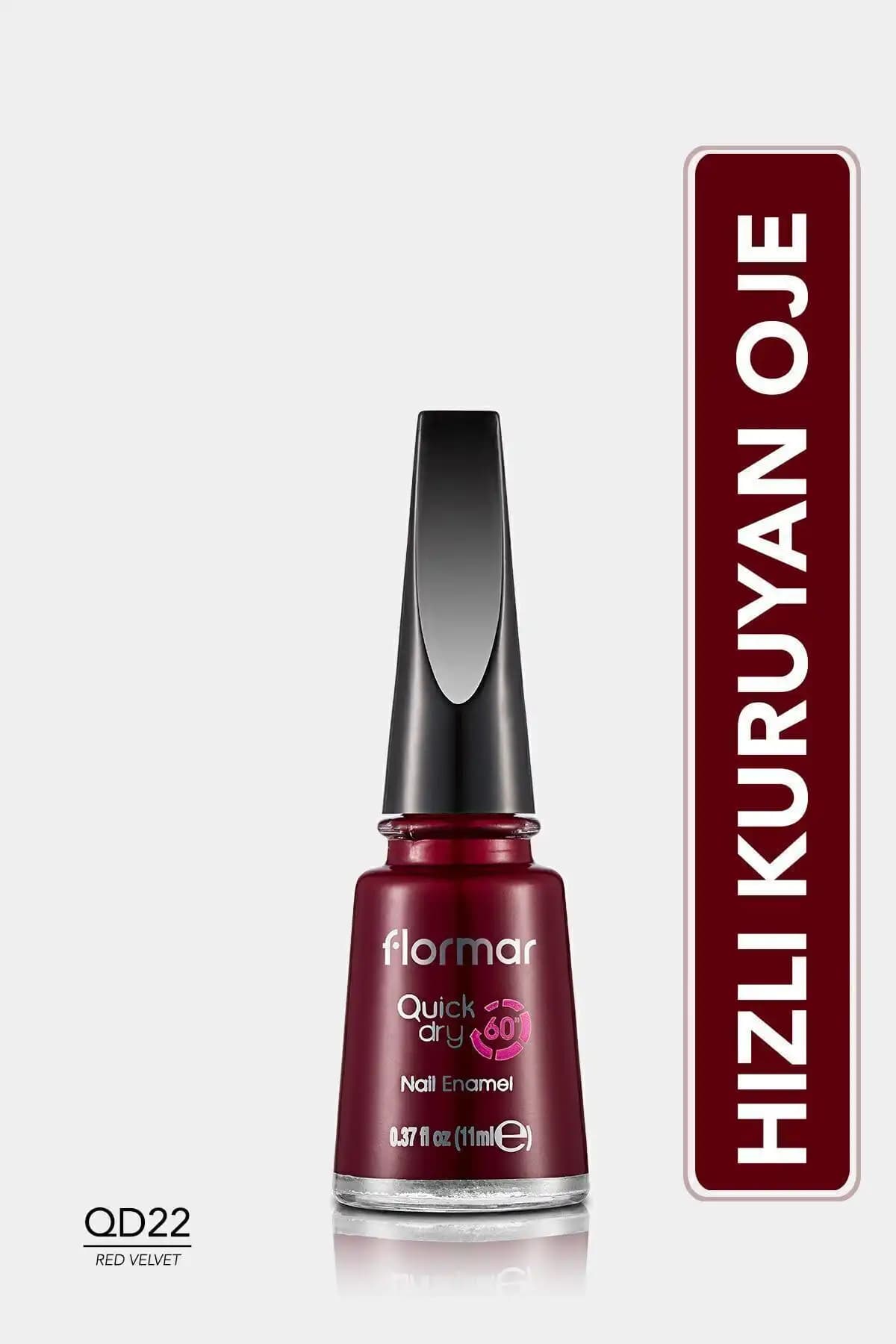 Flormar Qd22 Red Velvet Hızlı Kuruyan Parlak Kırmızı Oje Ürünü İncelemesi