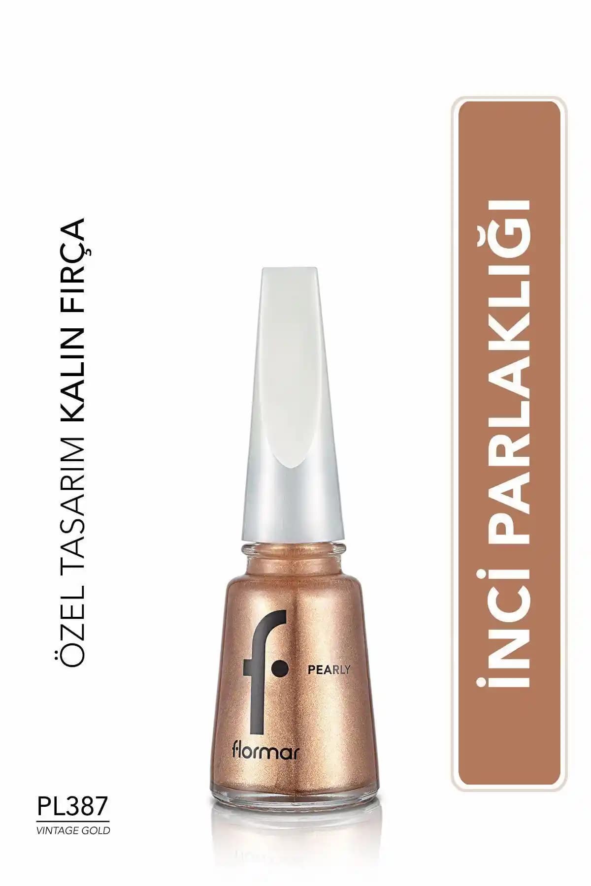 Flormar Sedefli Parlak Oje Bakır Renkli Metalik Tırnak Parlaklığı ve Dayanıklılığı