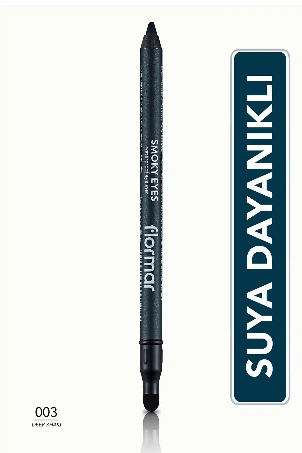 Flormar Smoky Eyes Waterproof Göz Kalemi Deep Khaki Yüksek Kalite ve Uzun Süre Dayanıklılık