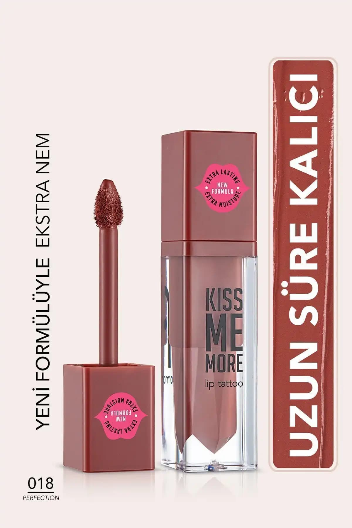 Flormar Uzun Süre Kalıcı Mat Ruj Kiss Me More-018 Perfection ile şık ve doğal dudaklar