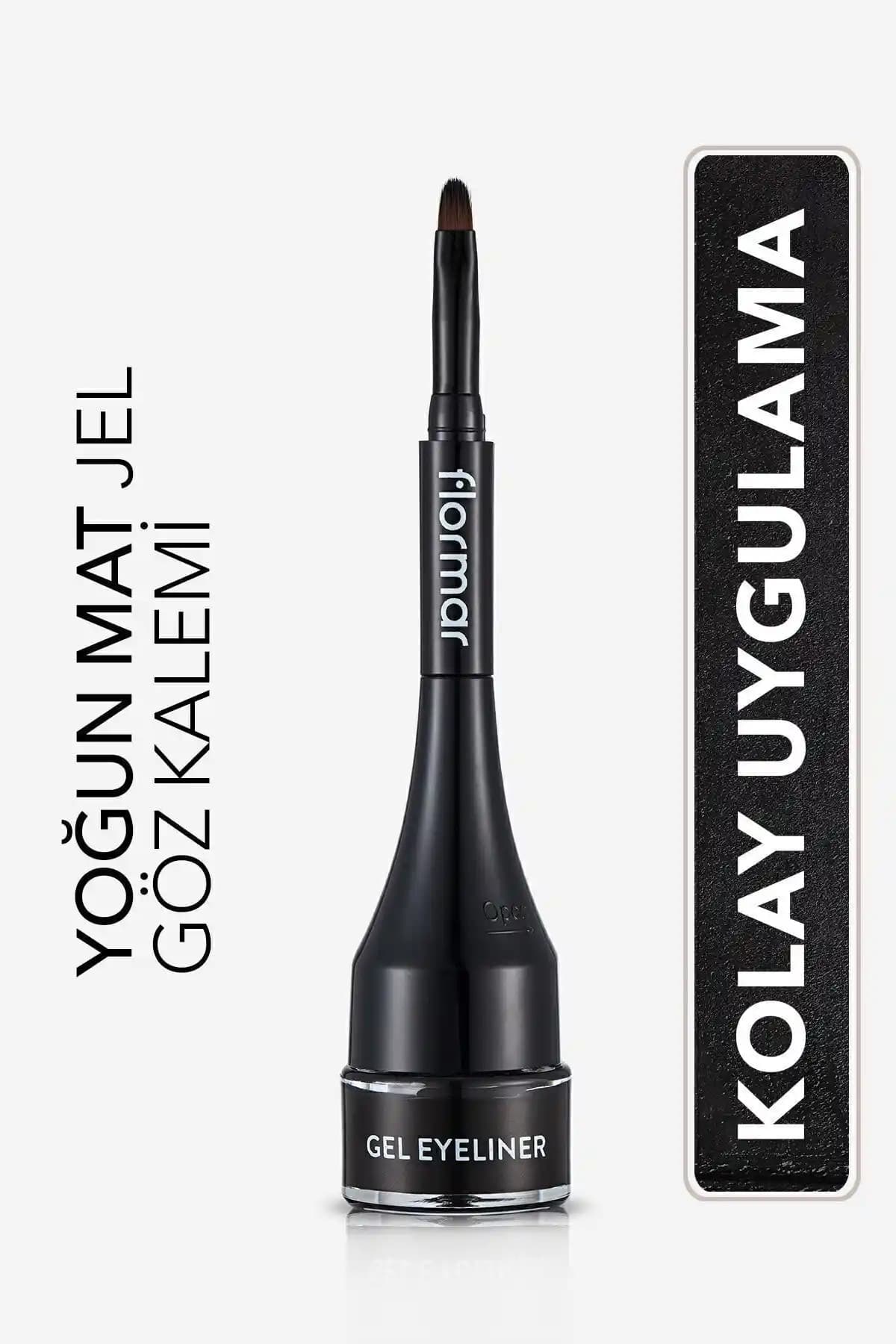 Flormar Yoğun Pigmentli Mat Jel Eyeliner: Kalıcı ve Kolay Kullanımlı Göz Makyajı Ürünü