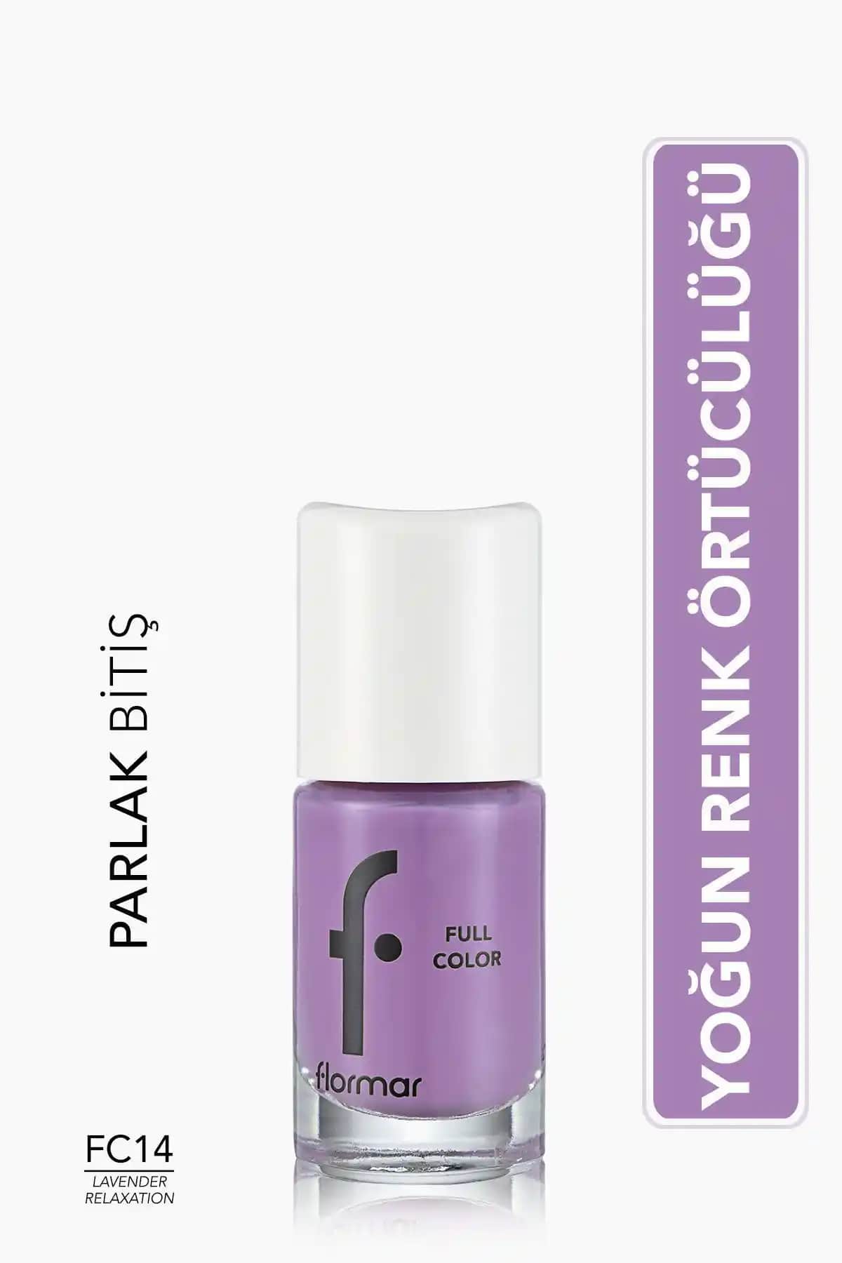 Flormar Yoğun Pigmentli Parlak Oje FC14 Lavender Relaxation Renk Analizi ve Kullanım Özellikleri