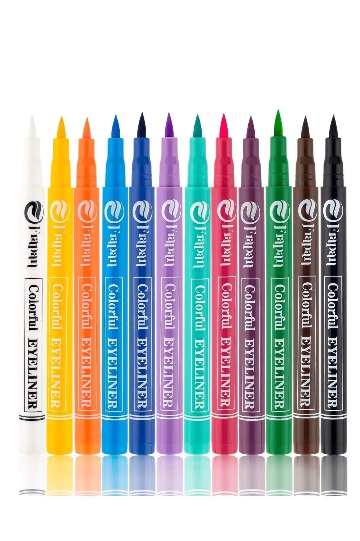 Frapan 12'li Kalem Eyeliner Seti: Renkli ve Dayanıklı Göz Makyajı İçin Uygun Seçenek