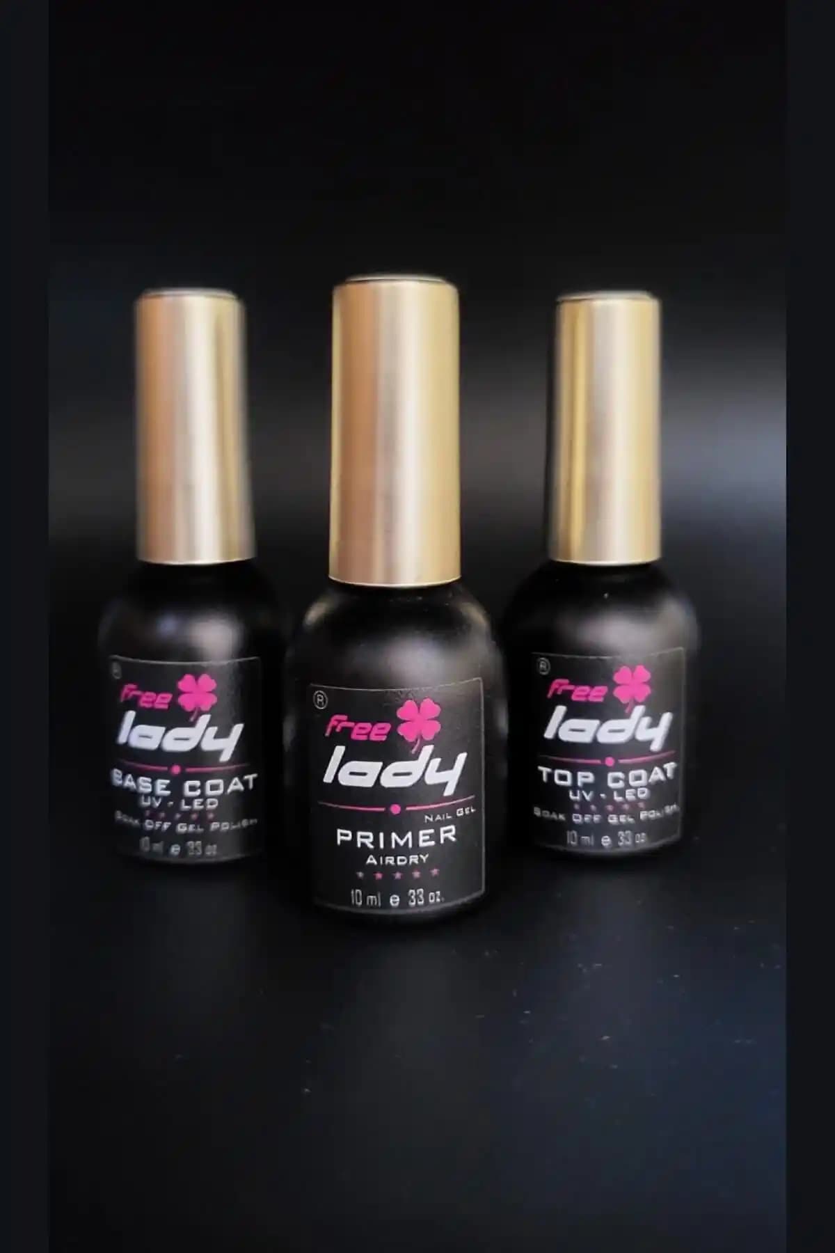 FREELADY 3'lü Coat Seti: Uzun Ömürlü ve Estetik Tırnak Bakım Ürünü