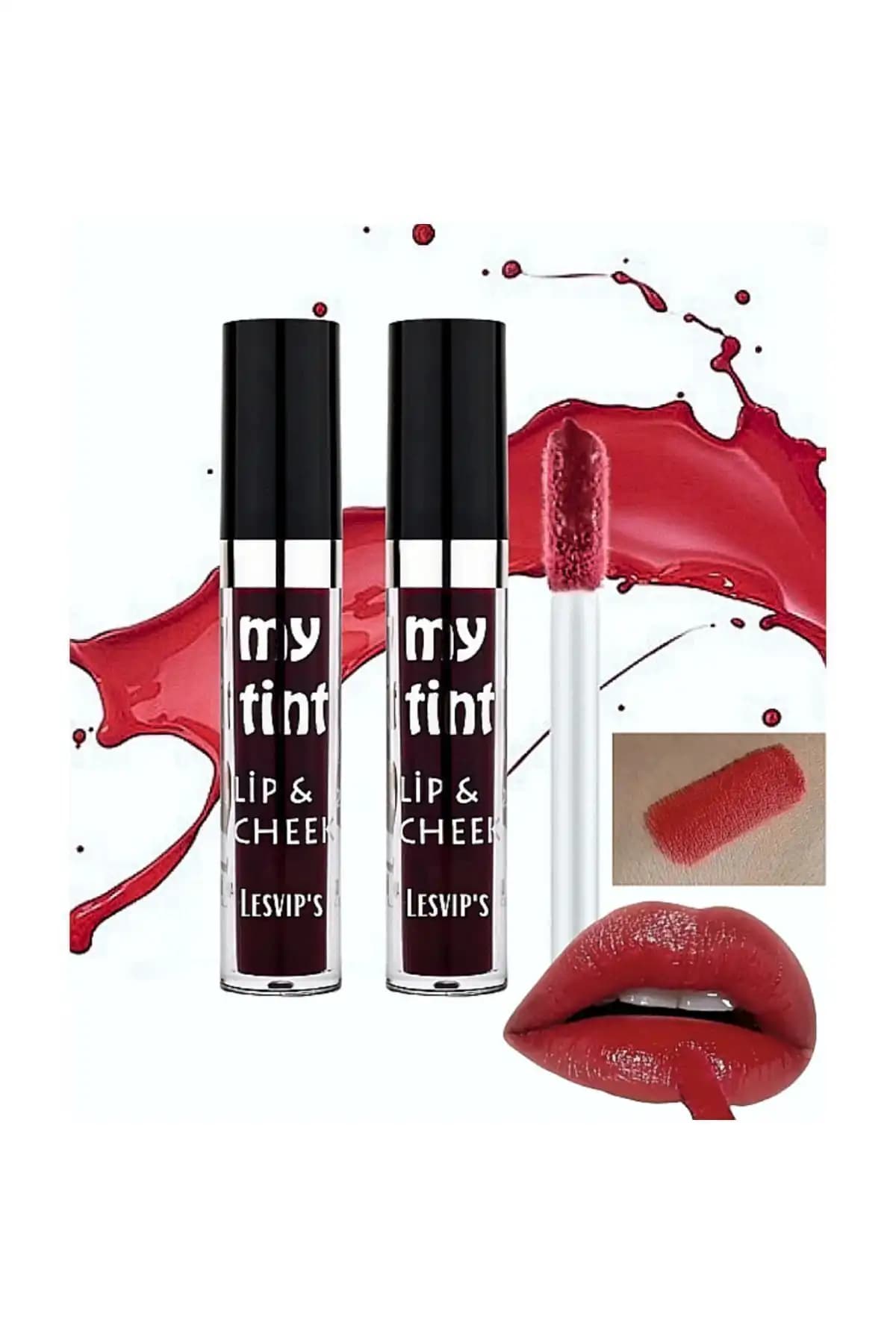 Gabrini Lip To Cheek Tint ve Lesvip's 24 Saat Kalıcı Dudak ve Yanak Renkleri Karşılaştırması 2