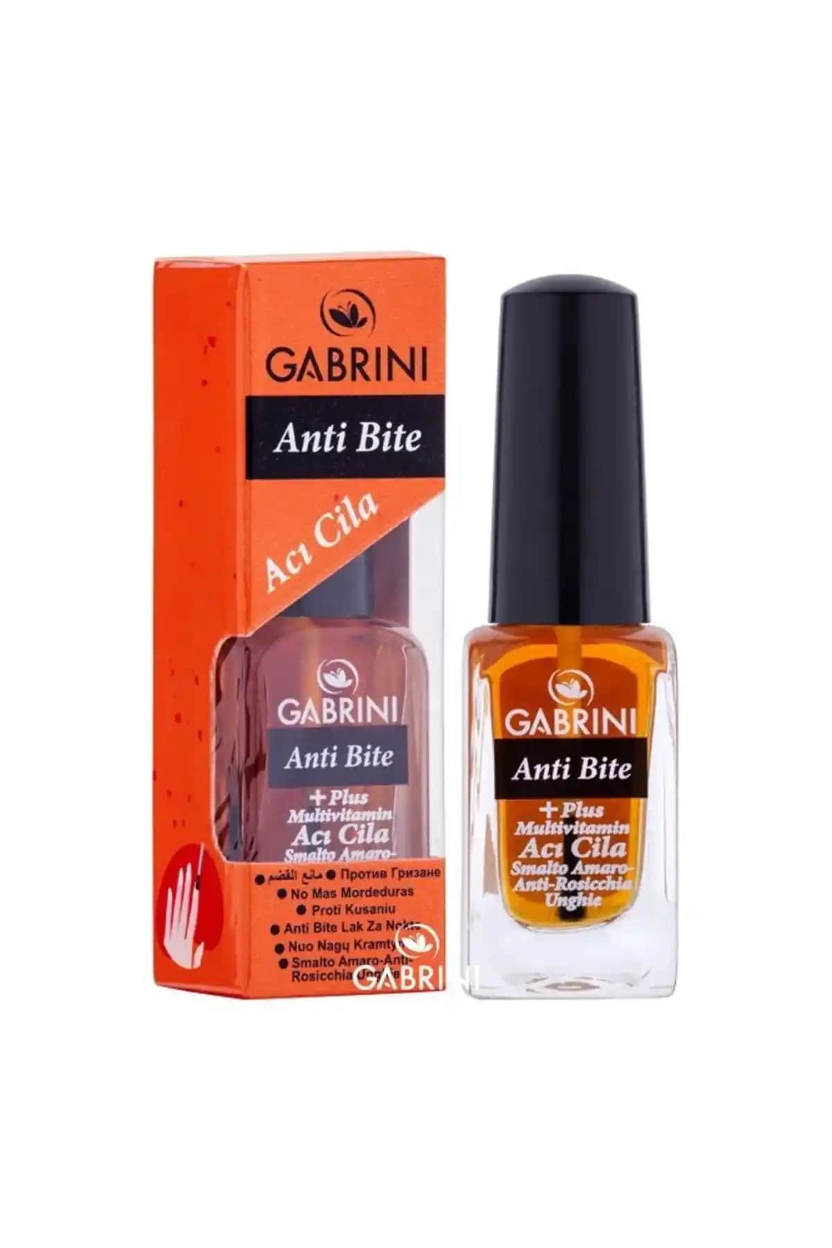 Gabrini Multivitaminli Acı Cila Oje ile Tırnak Sağlığını Koruma ve Yeme Alışkanlığını Önleme