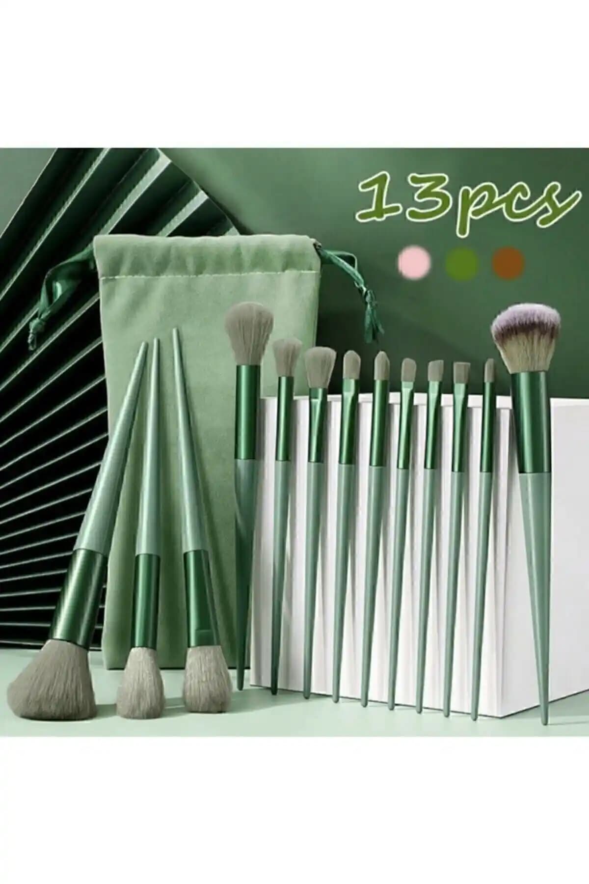 Genel Markalar Fix 13'lü Yeşil ve MUJGAN Makyaj Fırça Setleri Karşılaştırması