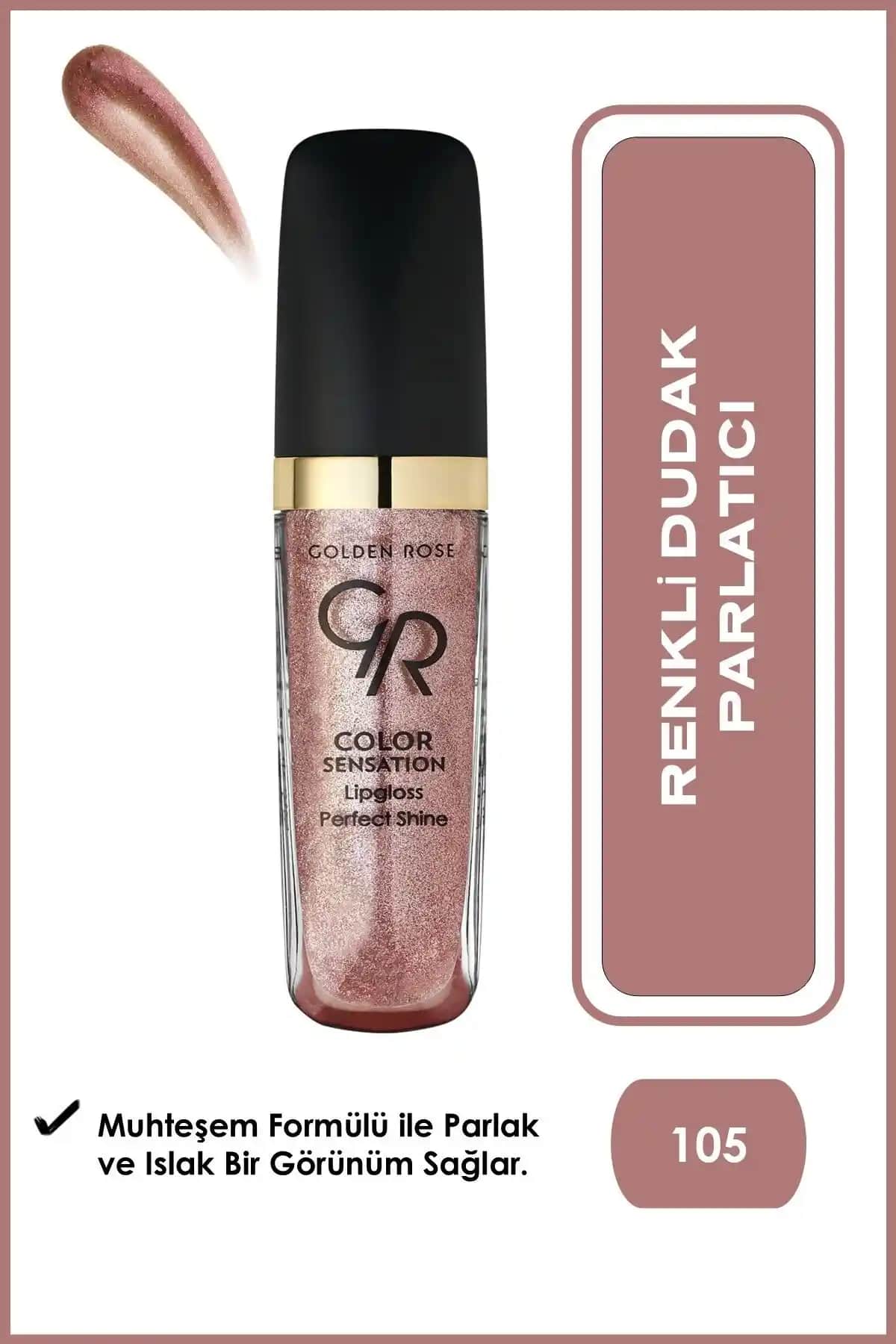 Golden Rose Color Sensation Lipgloss No 105: Canlı ve parlak dudaklar için ideal ürün