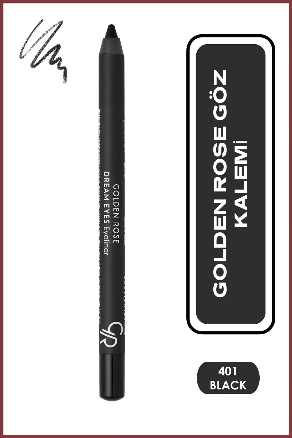 Golden Rose Dream Eyes Eyeliner No: 401 Siyah Yüksek Pigmentli ve Suya Tere Dayanıklı Göz Kalemi