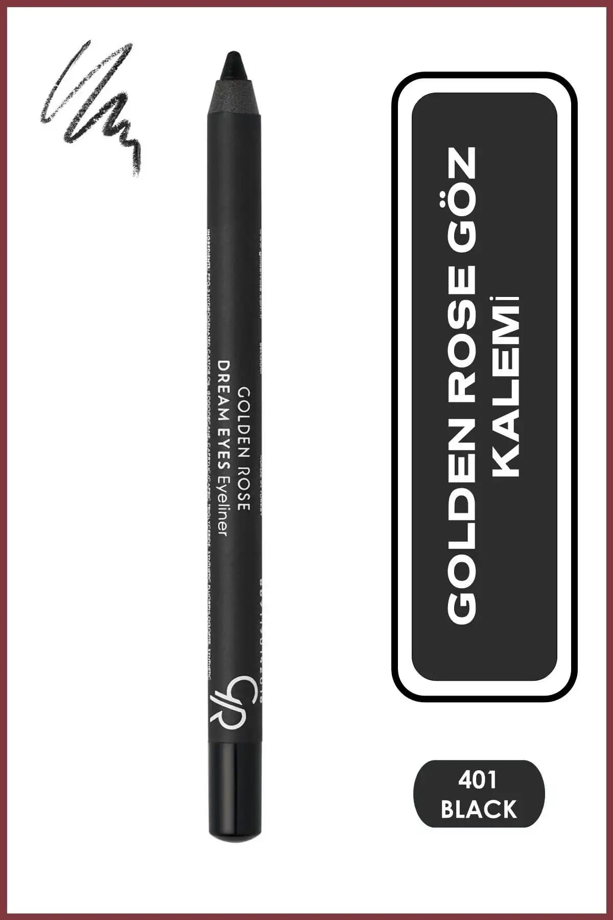 Golden Rose Dream Eyes Eyeliner No: 401 Siyah Yüksek Pigmentli ve Suya Tere Dayanıklı Göz Kalemi