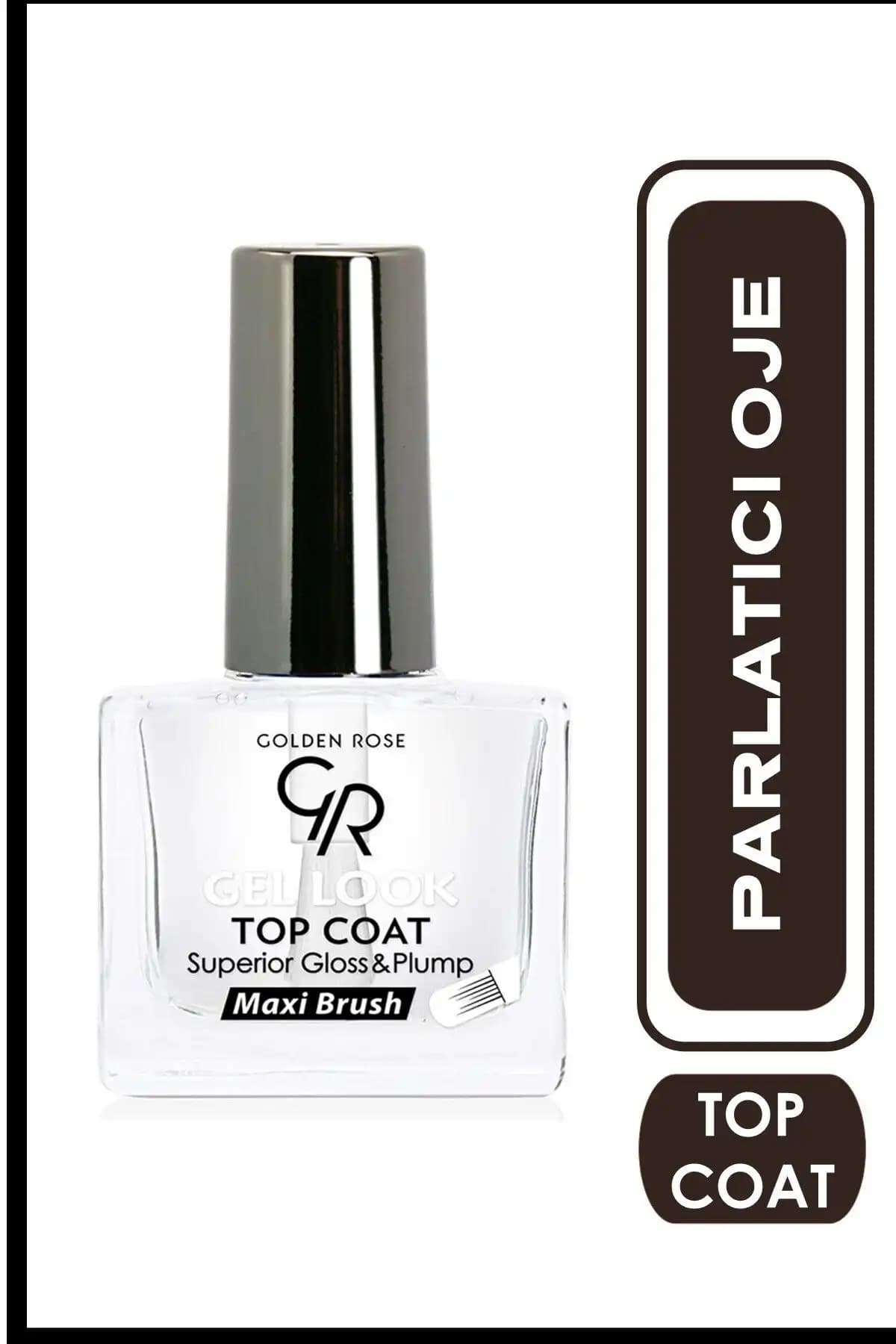 Golden Rose Gel Look Top Coat ile parlak ve dayanıklı tırnak görünümü sağlayın