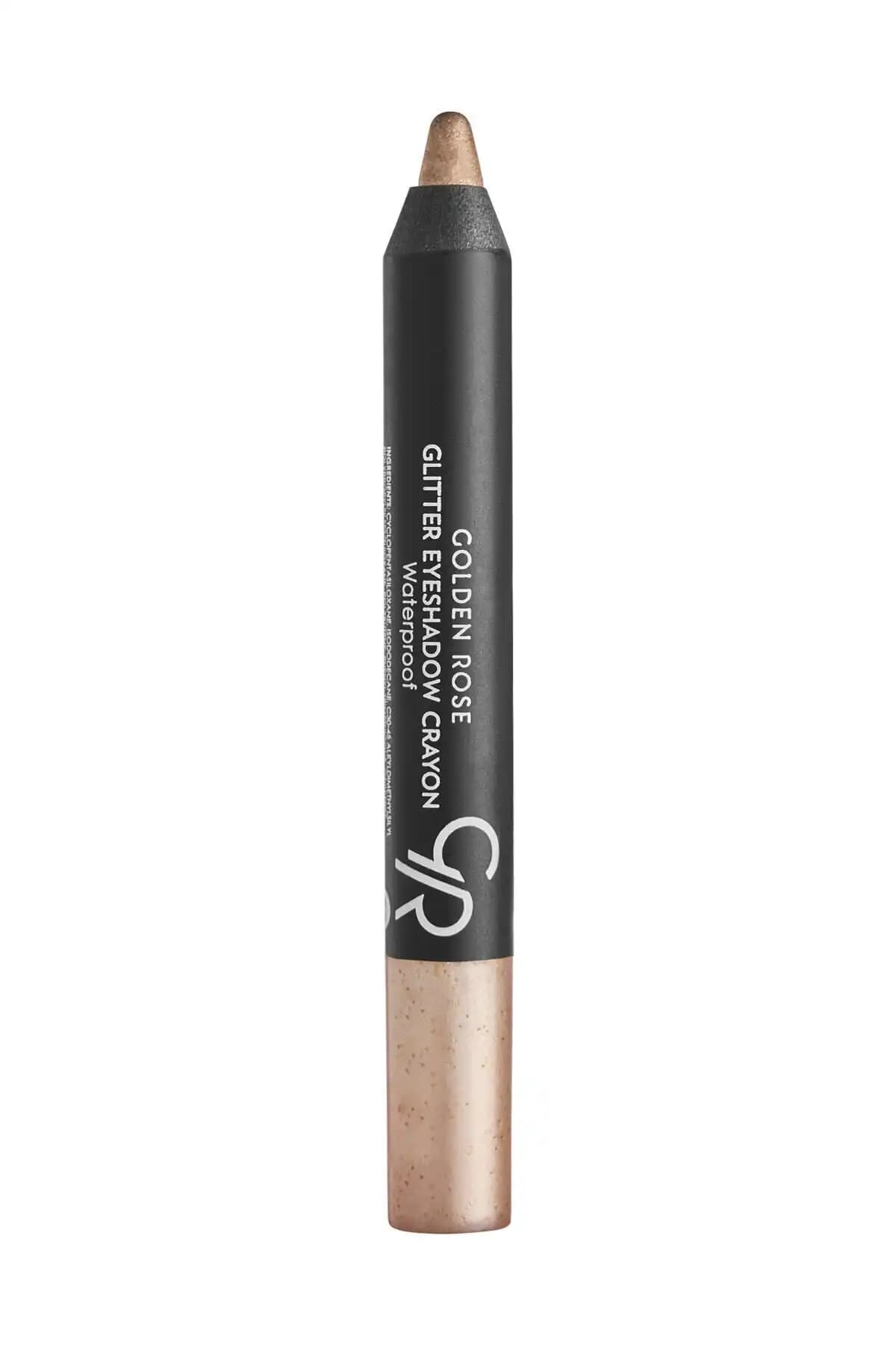 Golden Rose Glitter Eyeshadow Kalemi No 57 Bright Gold ile Günlük Parlak Makyaj