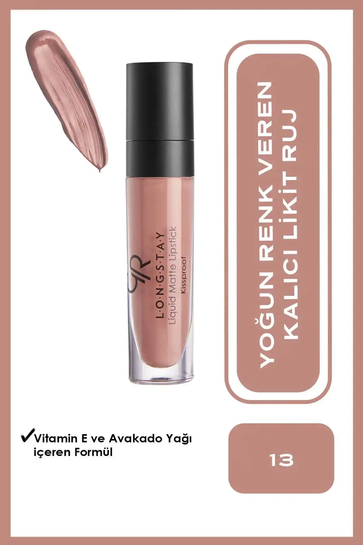 Golden Rose Likit Mat Rujler No: 13 Apricot Nude ve No: 16 Warm Brown Karşılaştırması