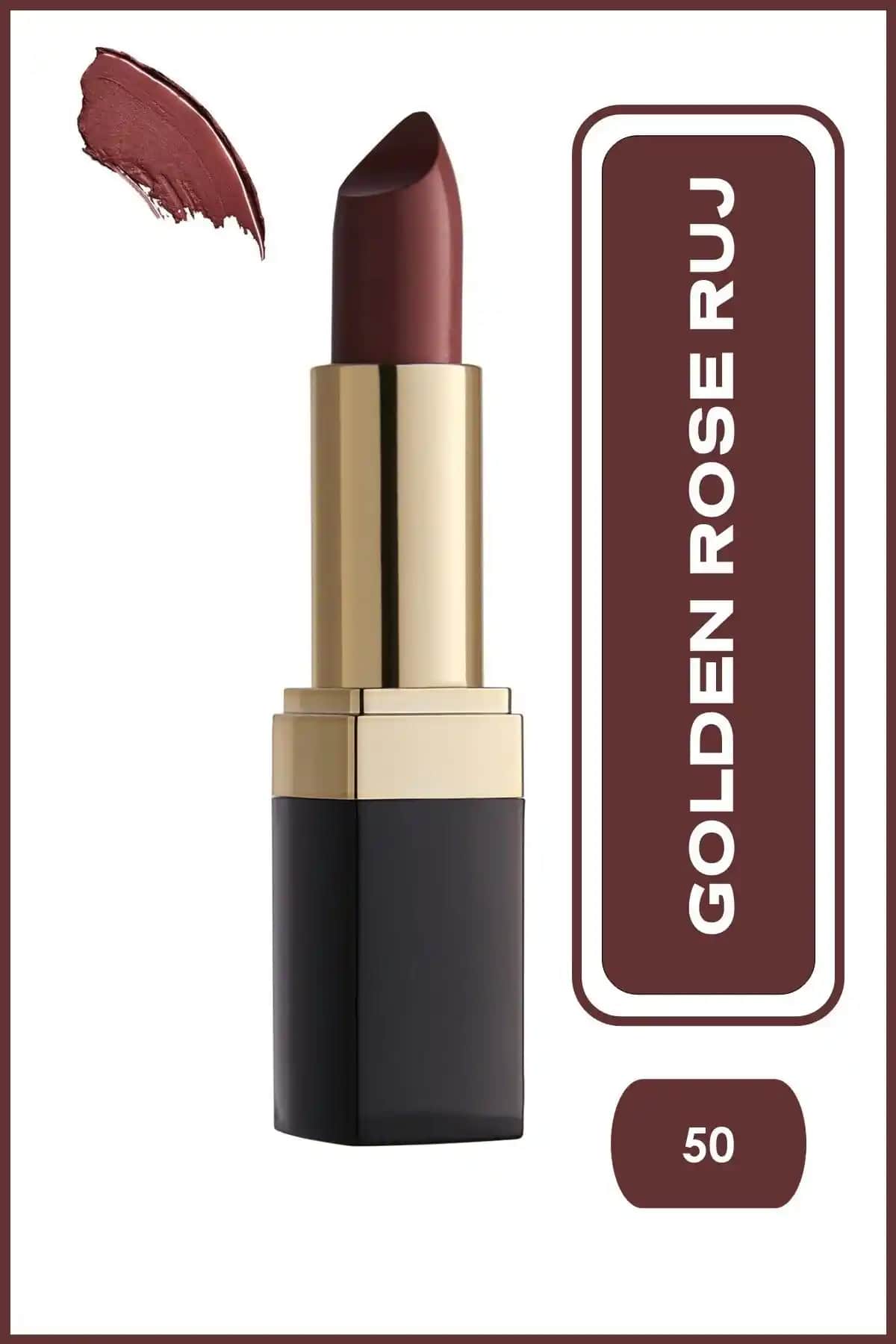 Golden Rose Lipstick No:50 Mocha ile Doğal ve Şık Dudaklar İçin Modern Makyaj Çözümü