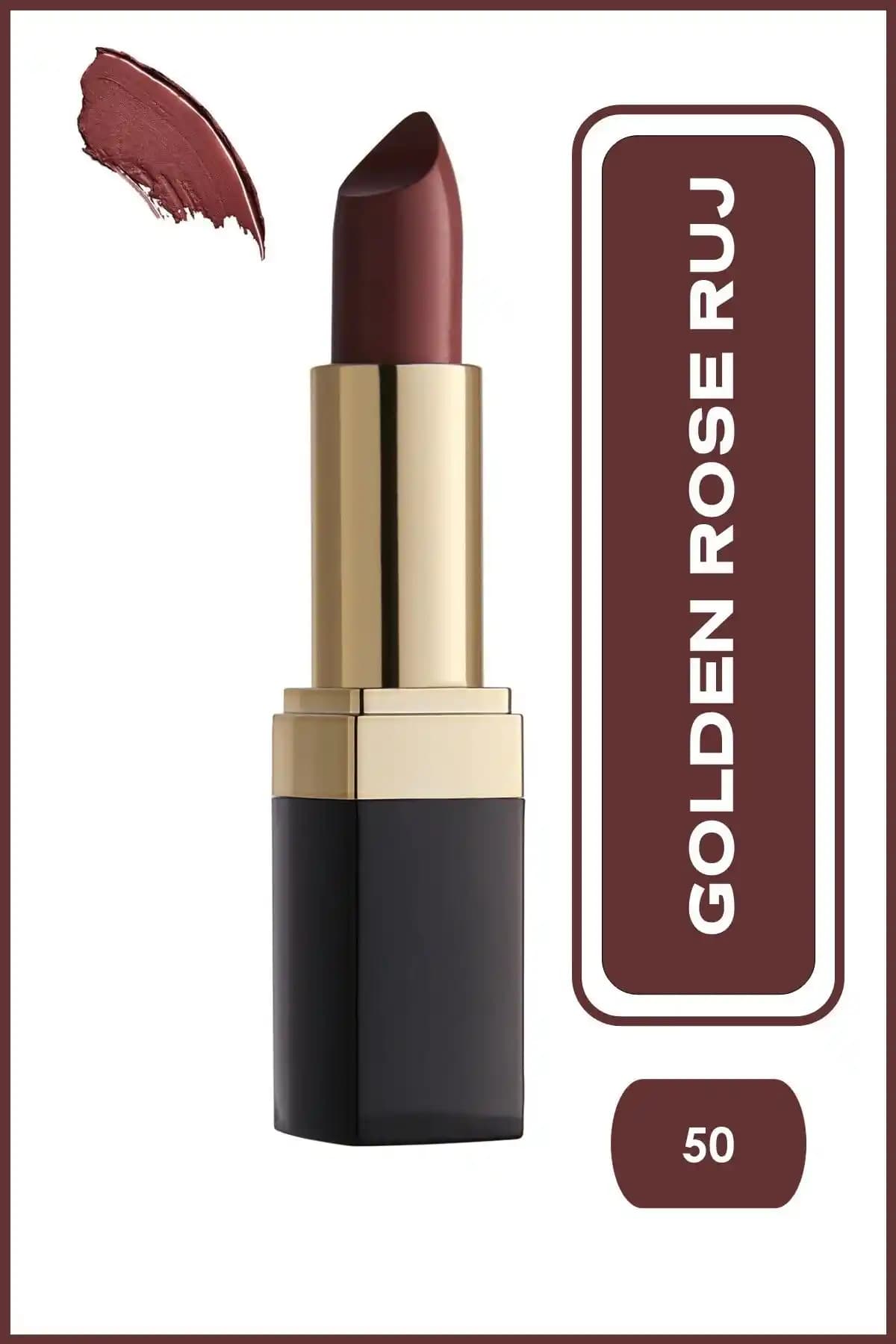 Golden Rose Lipstick No:50 Mocha ile Doğal ve Şık Dudaklar İçin Modern Makyaj Çözümü