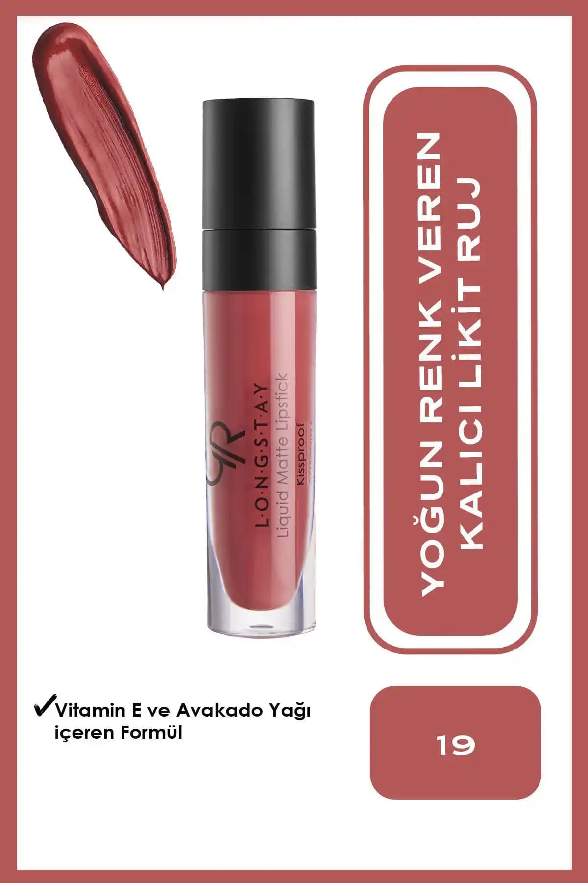 Golden Rose Longstay Liquid Matte Lipstick No:19 Peach Kalıcı ve Şık Dudak Makyajı İçin