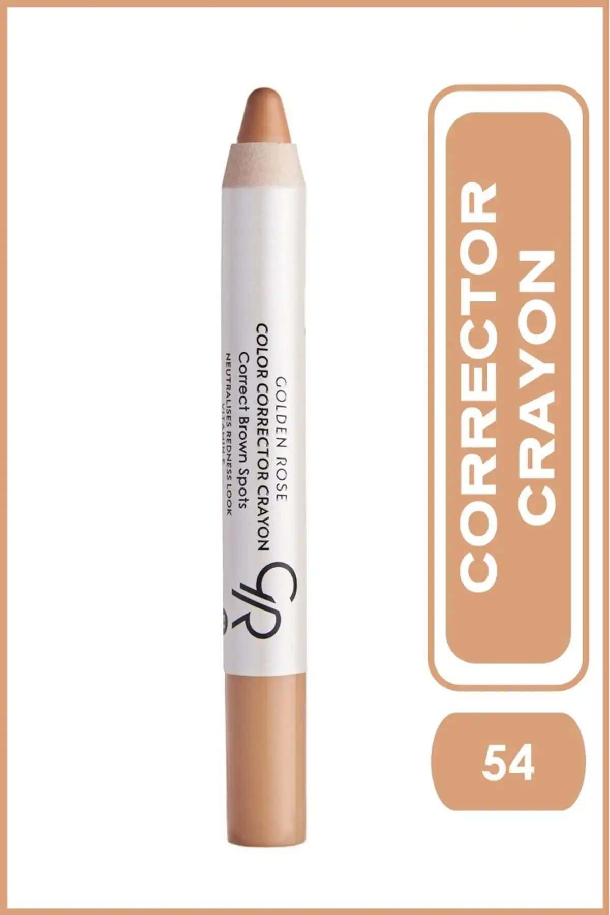 Golden Rose Renk Düzeltici Kalem No 54 Şeftali Yüksek Kapatıcılık ve Doğal Görünüm Sağlar