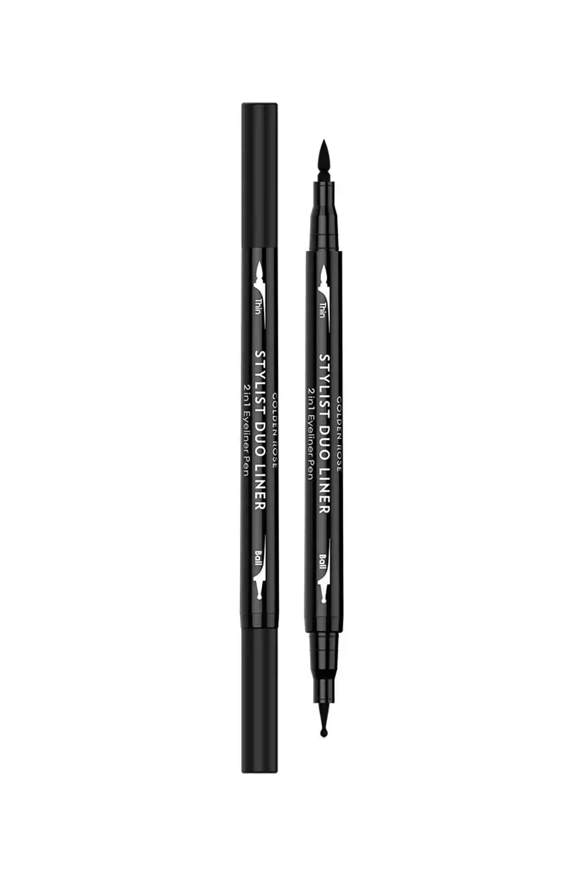 Golden Rose Stylist Duo Liner 2 in 1 Eyeliner Pen ile Günlük ve Özel Makyajlar İçin Pratik Çözüm