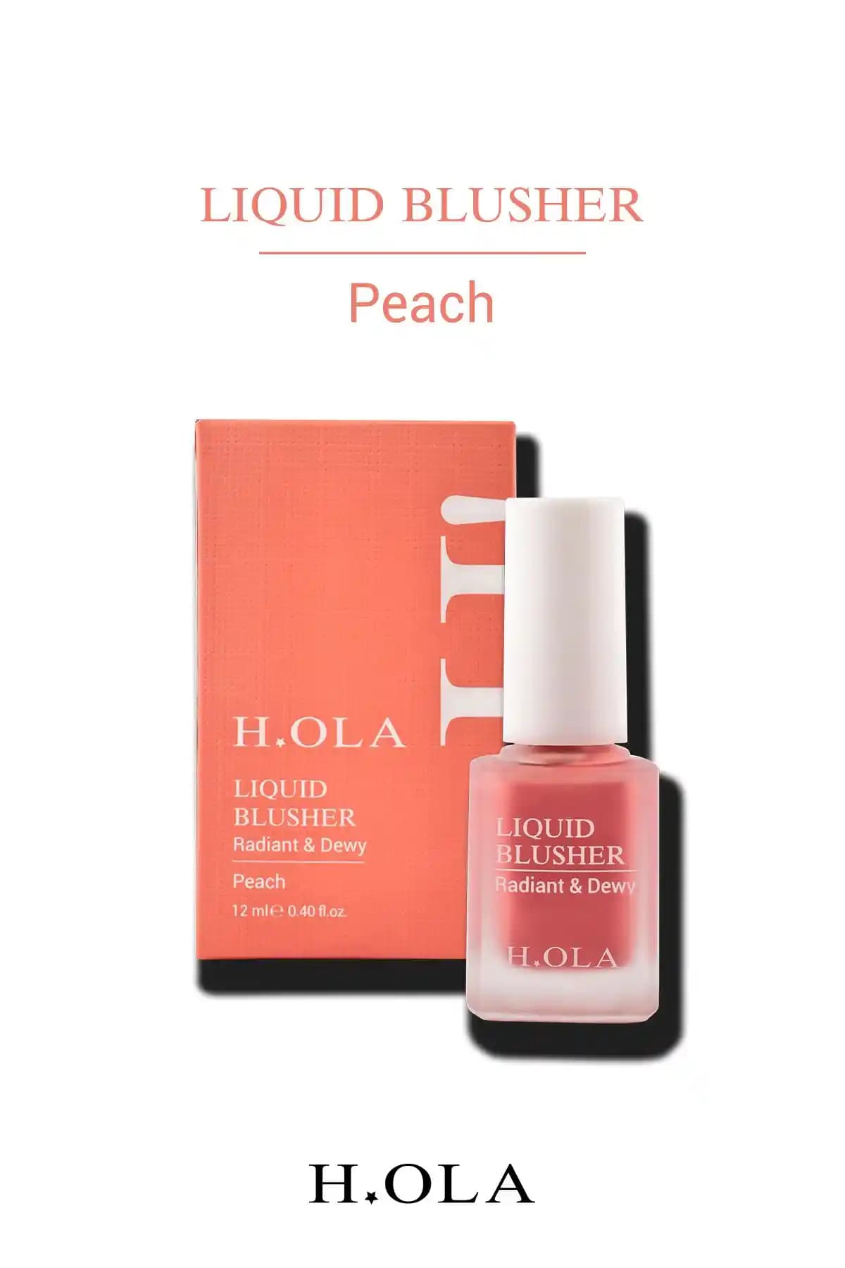 h.OLA Likit Allık Peaches: Doğal ve Işıltılı Makyaj İçin Kalıcı Sıvı Allık