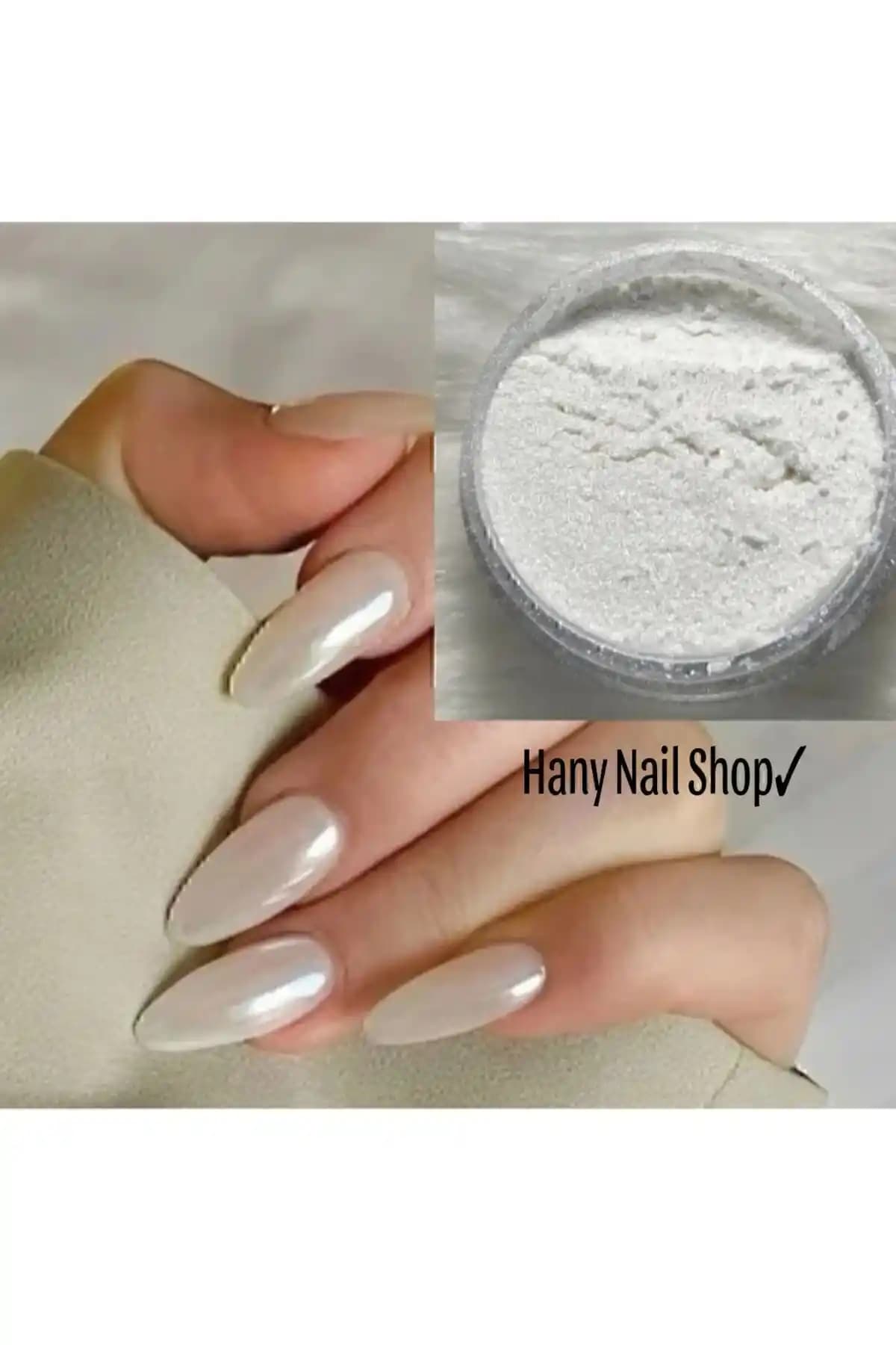 Hanyi Nails Beyaz İncİ Tozu ve Nail Art Ürünleriyle Şık Tırnak Tasarımları