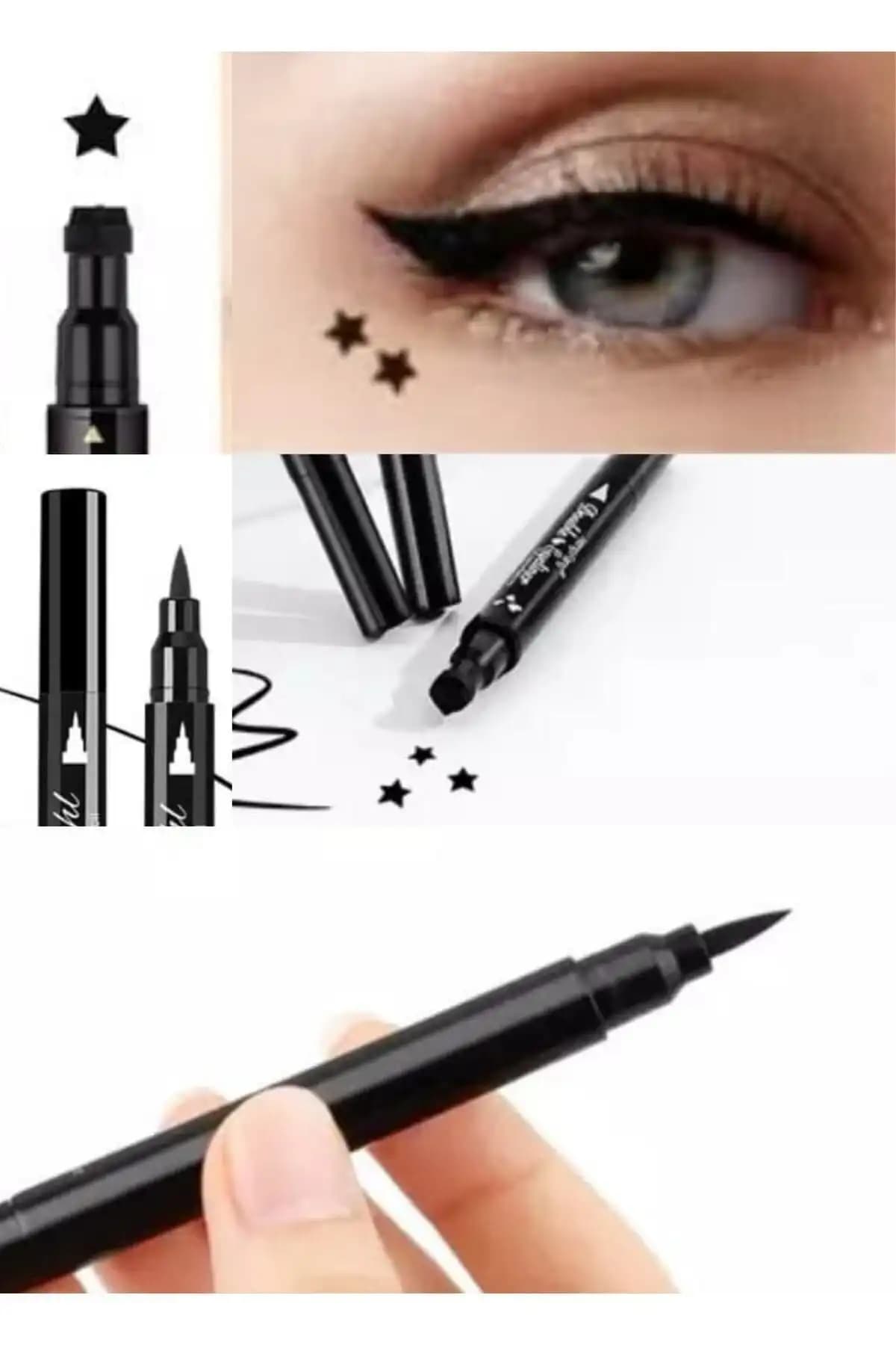 HBTasarim Ab Çift Uçlu Yıldız Desenli ve Kalıcı Waterproof Eyeliner Karşılaştırması 1