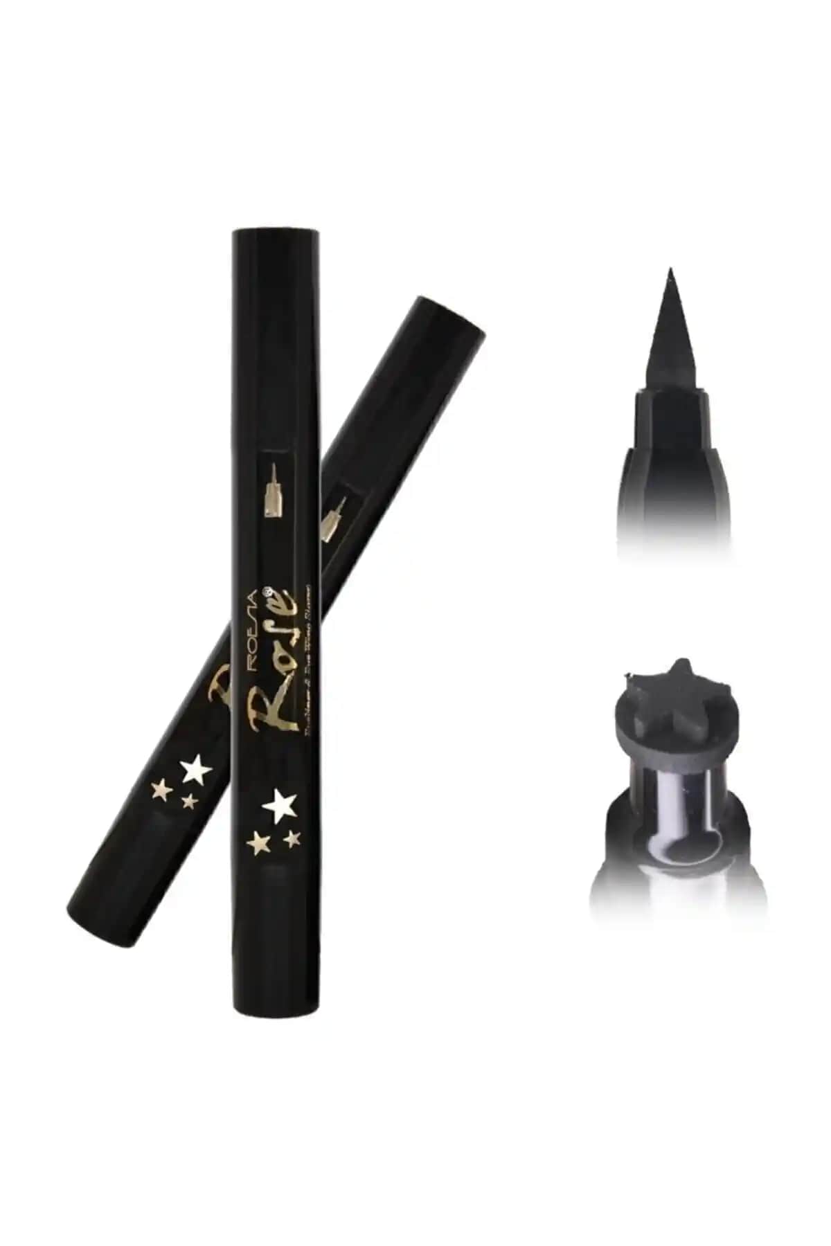 İki Yılz Bir Tarafı Kalem Bir Tarafı Yılz Baskılı Eyeliner Gün Boyu Kalıcı ve Modern Göz Makyajı Çözümü