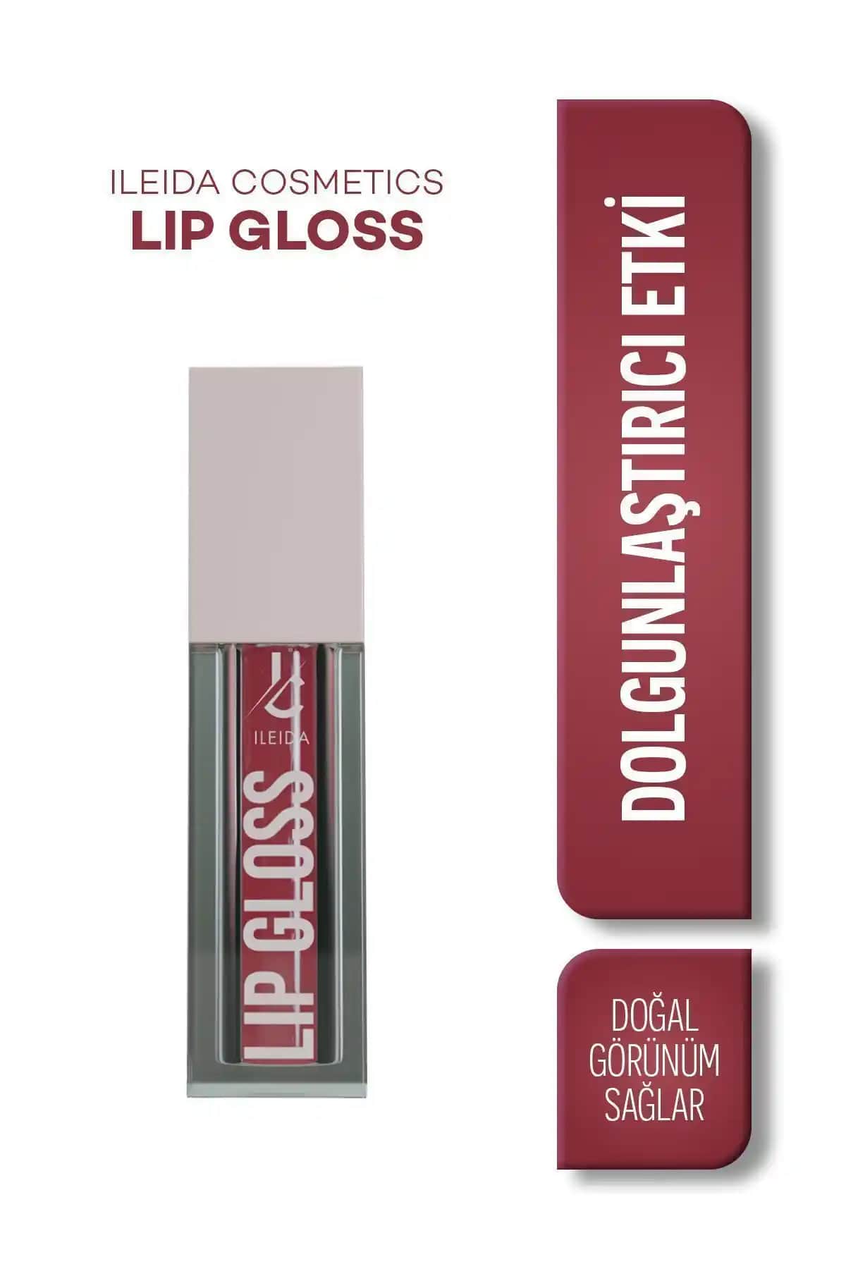 İLEİDA Lip Gloss: Doğal Parlaklık ve Dolgun Dudaklar İçin Pratik Kozmetik Ürünü