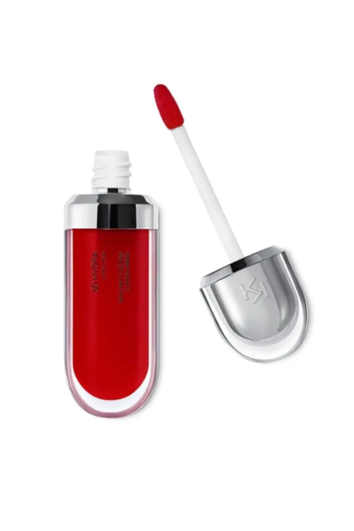 KIKO 3D Hydra Lipgloss 15 Cherry Red Dudak Parlatıcısı, Nemlendirici ve Parlak Renkli Makyaj Ürünü